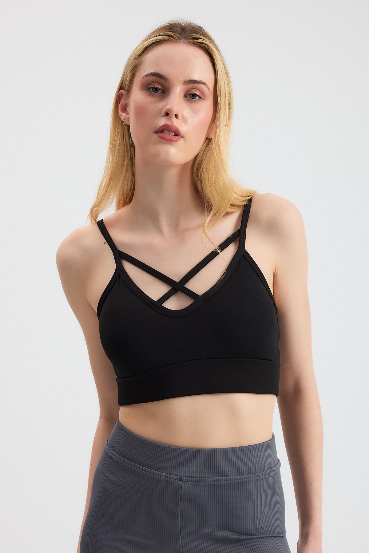 3002 Arka Çapraz Detay Büstiyer Siyah - RAYS (1)