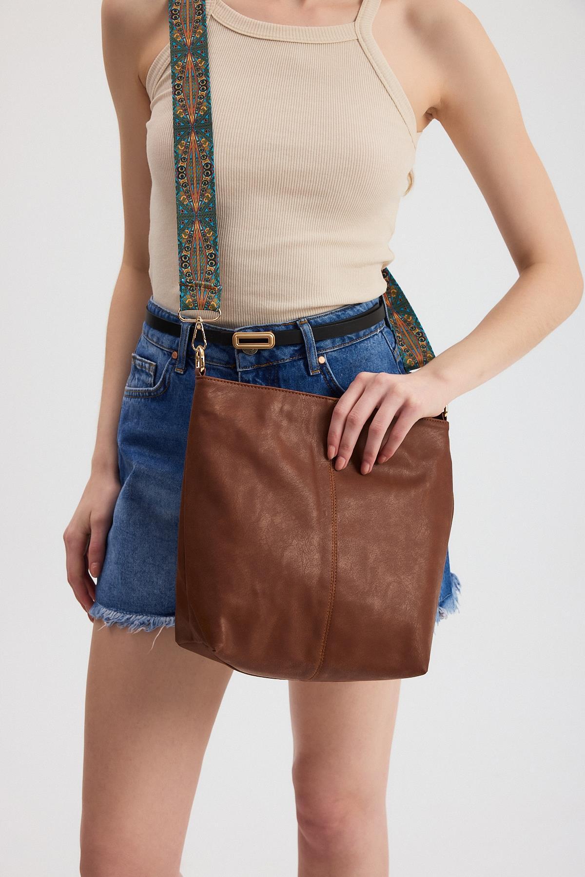 Taba Kordon Etnik Desen Omuz Çantası 3002 - 2