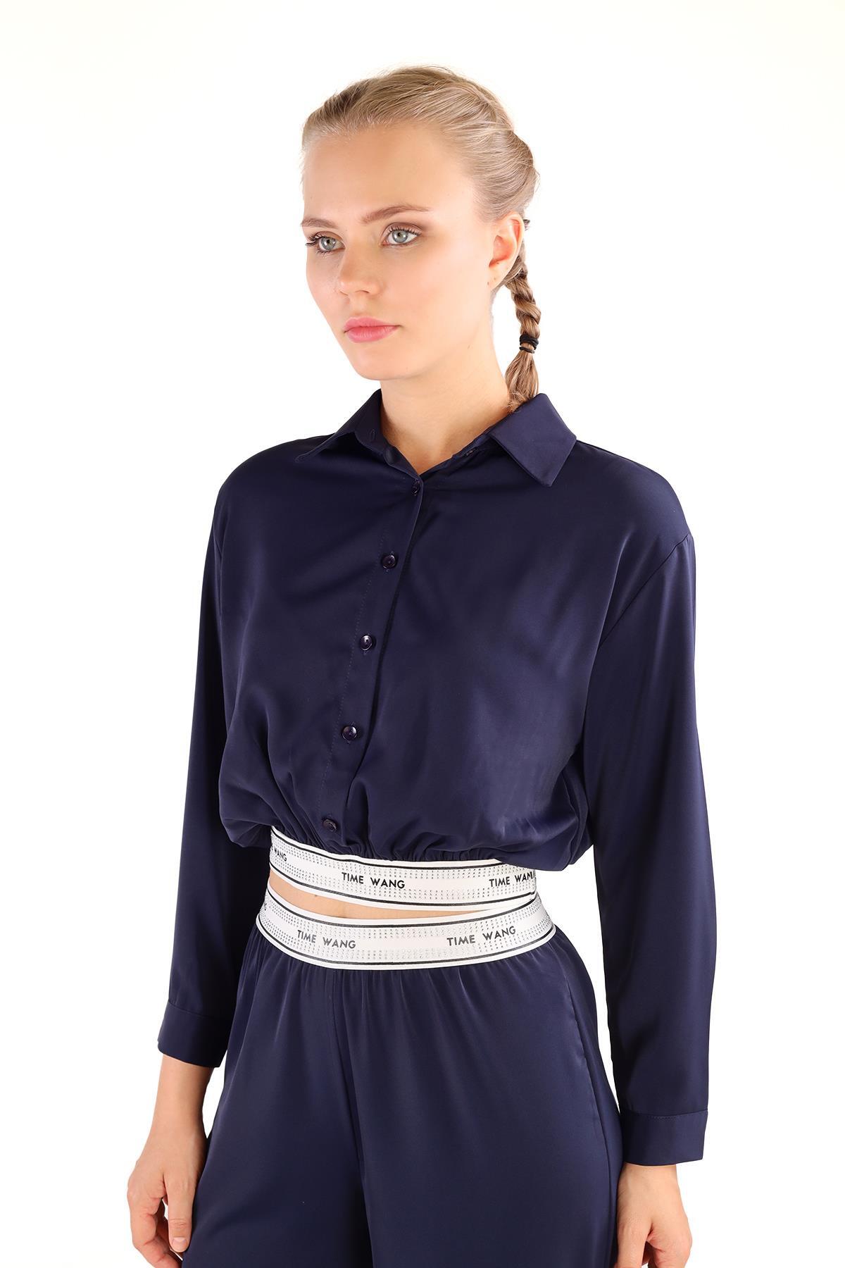 Laci Lastik Yazı Detay Pantolon Takım 3002 - 3