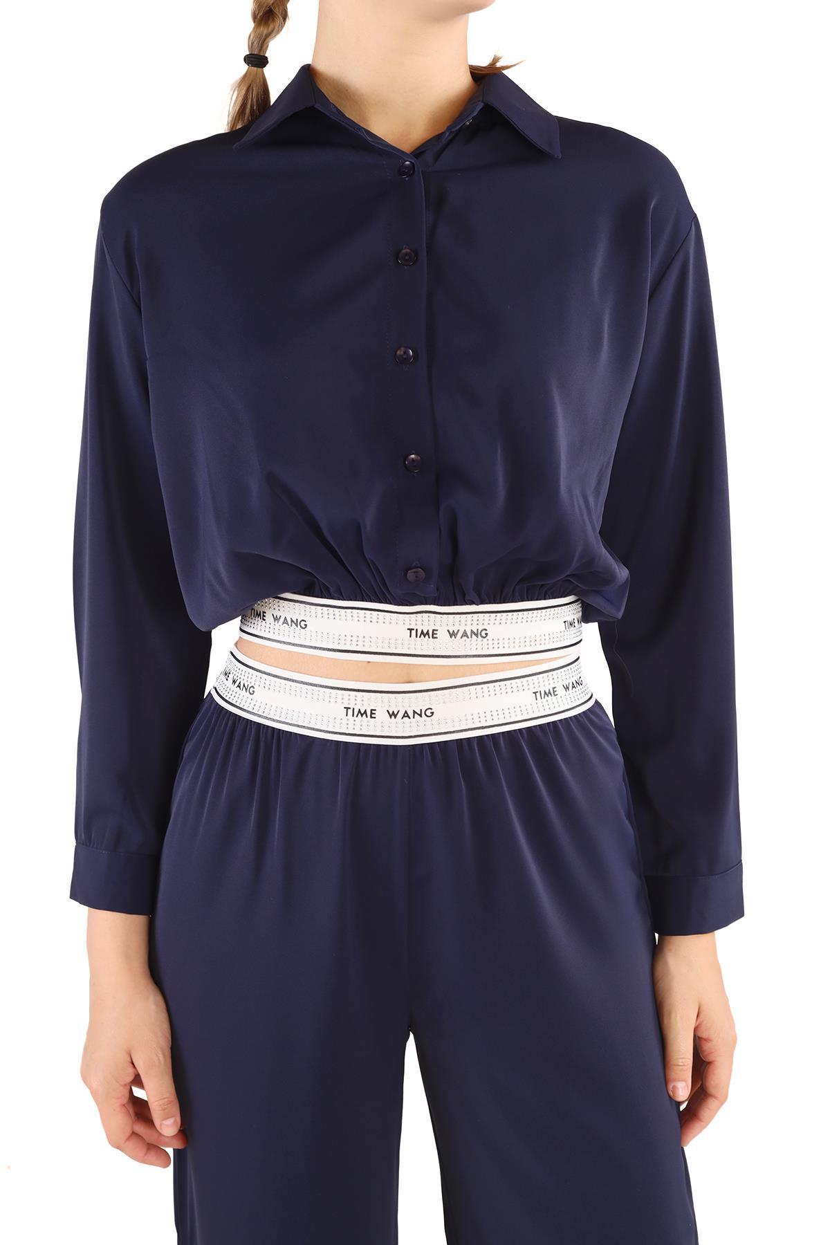 Laci Lastik Yazı Detay Pantolon Takım 3002 - 4