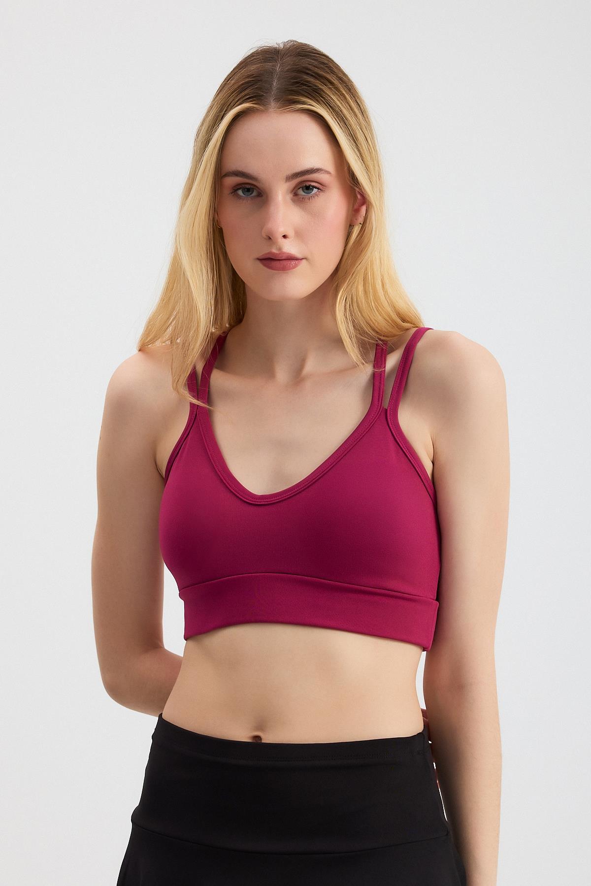 Bordo Arka Çapraz Büstiyer 3005 - 2