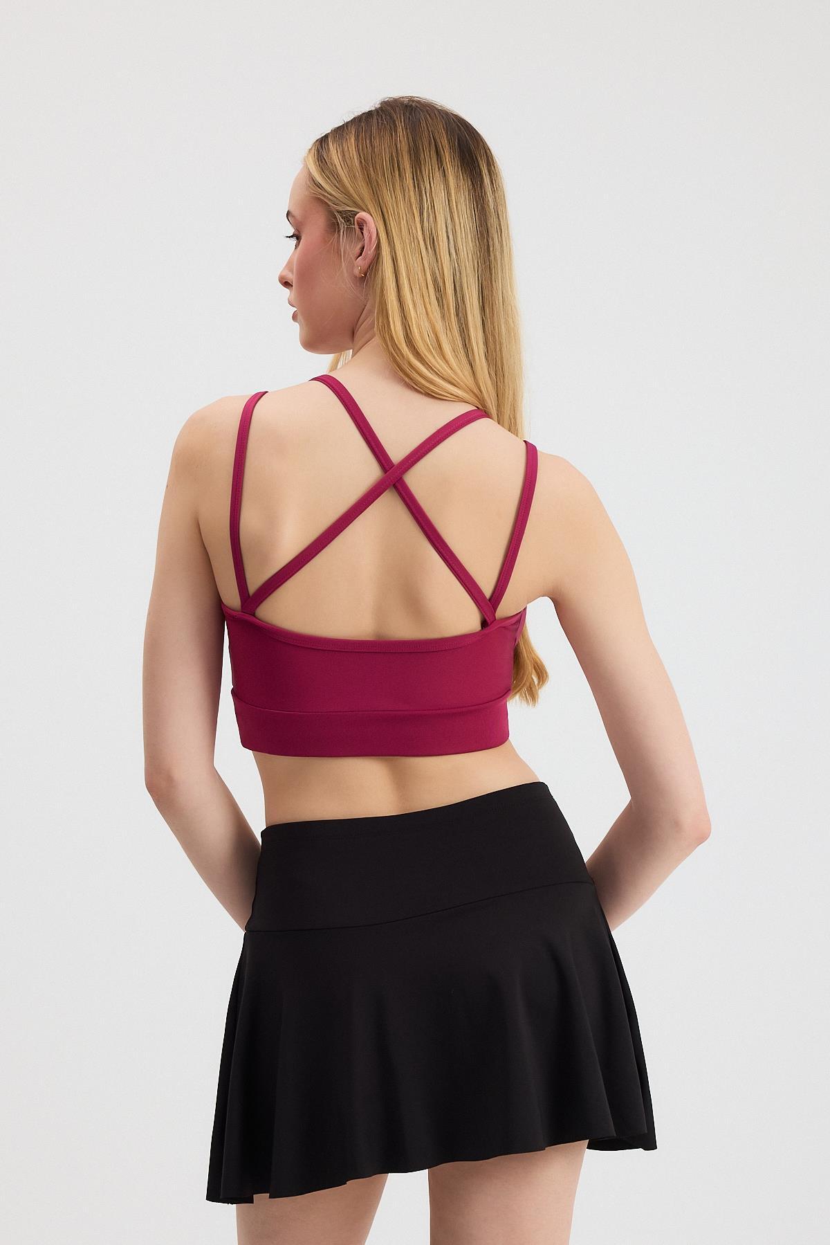 Bordo Arka Çapraz Büstiyer 3005 - 5