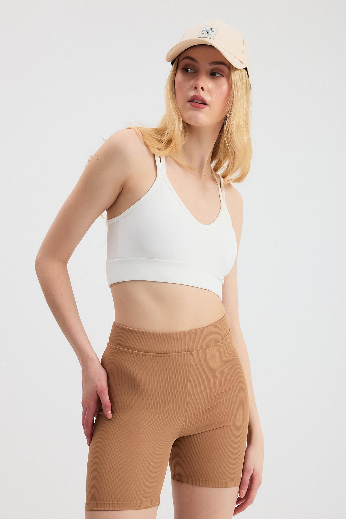 3005 Arka Çapraz Büstiyer Ekru - RAYS (1)