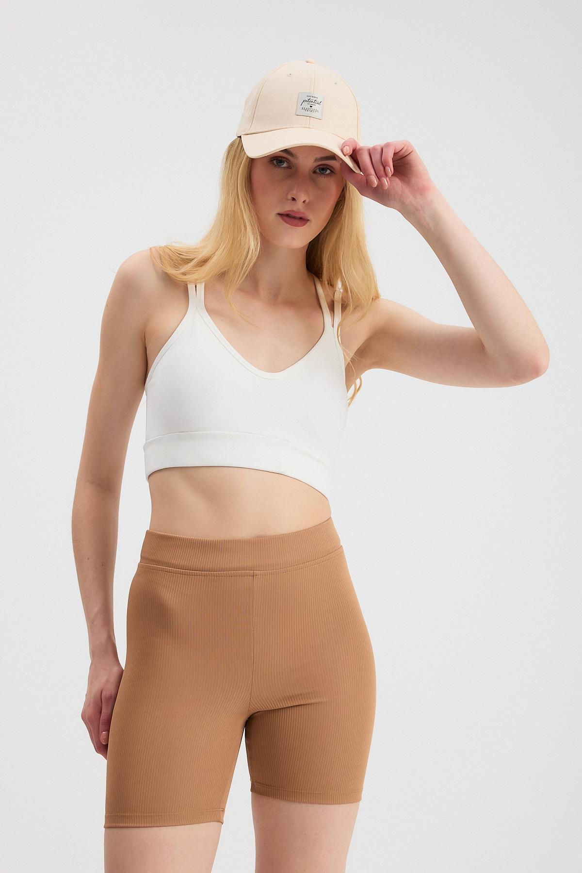 Ekru Arka Çapraz Büstiyer 3005 - 6