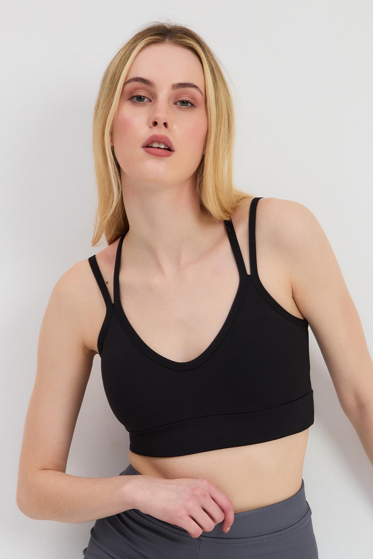 3005 Arka Çapraz Büstiyer Siyah 