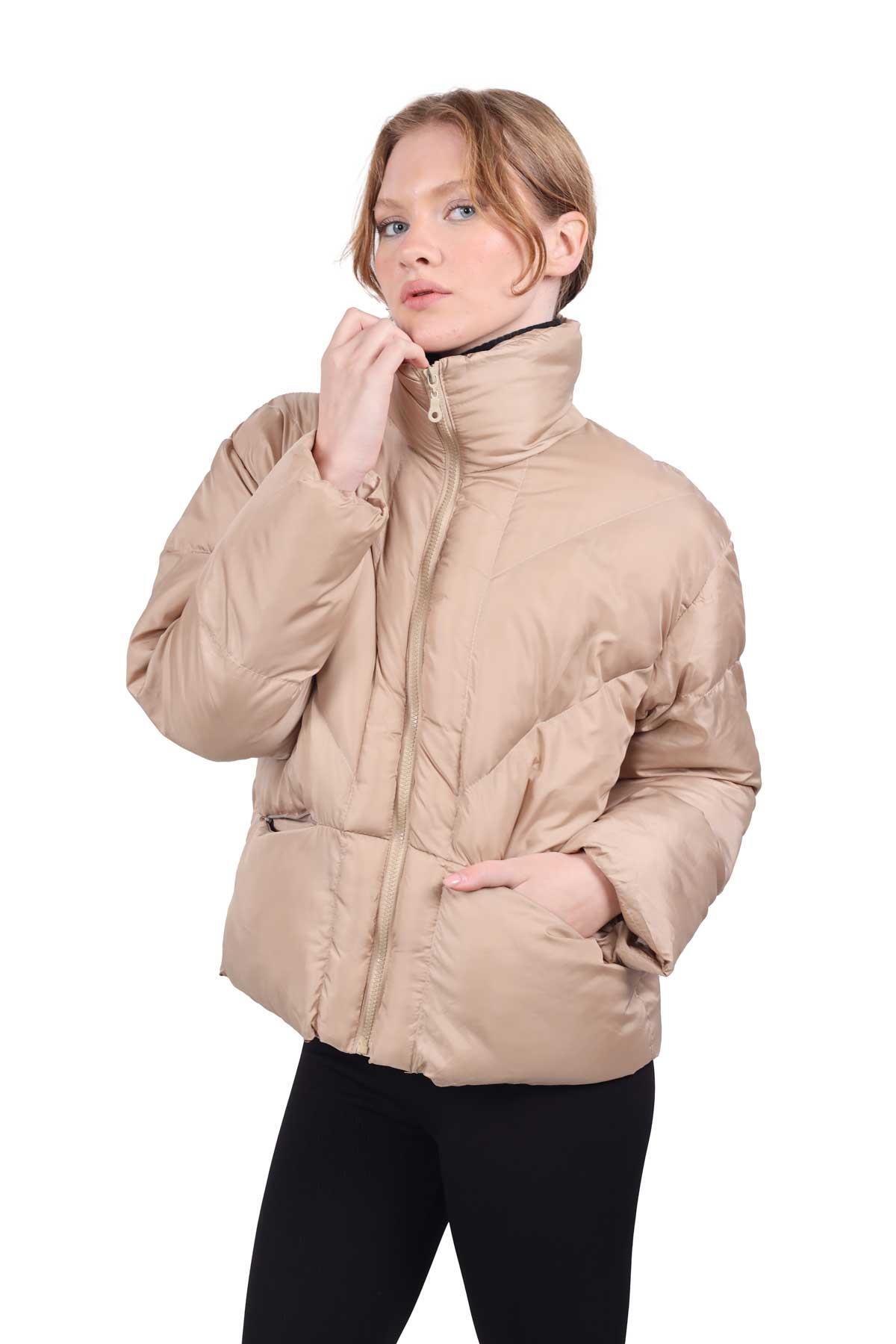 Bej Şişme Mont 3005 - 8