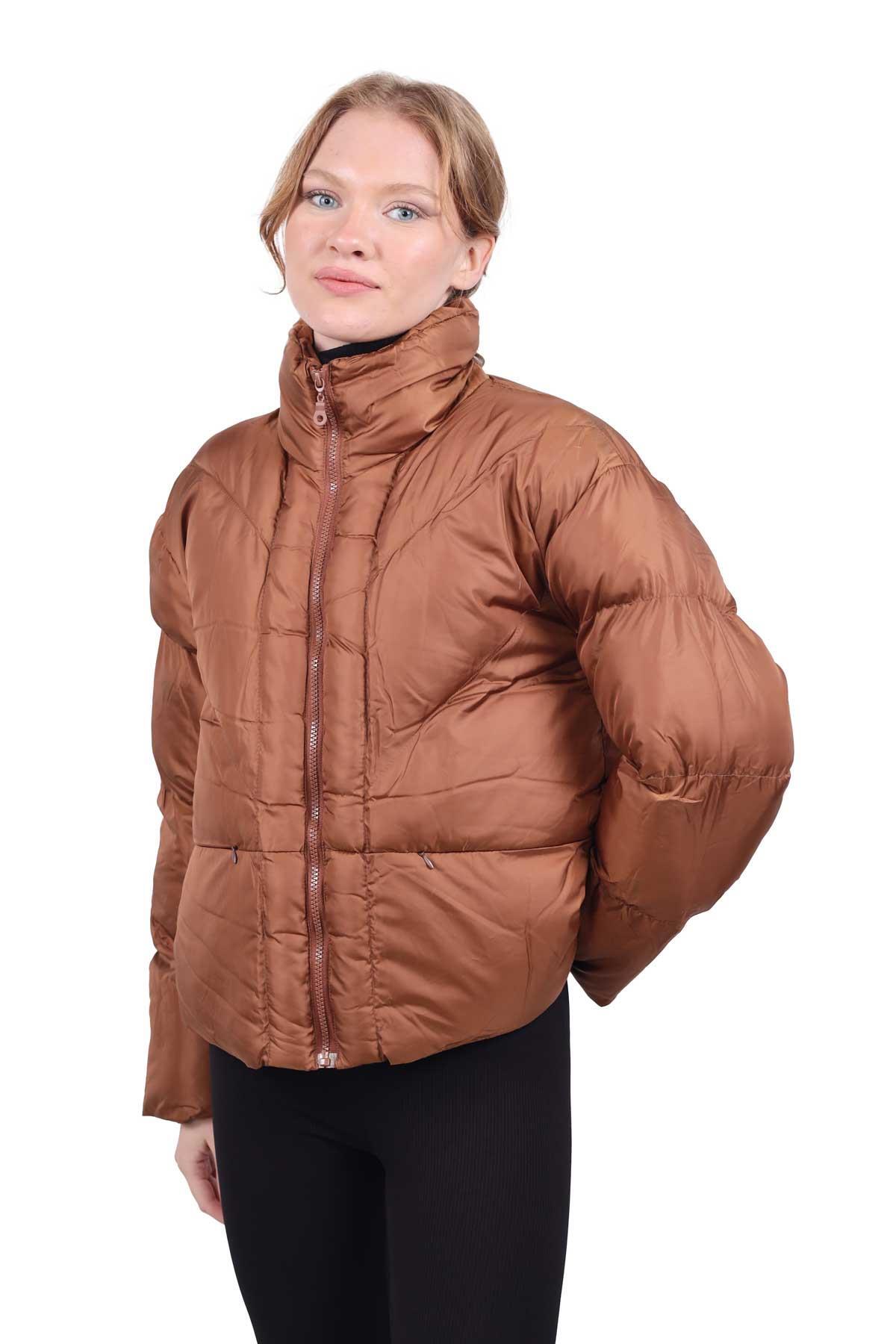 3005 Şişme Mont Kahve - 3