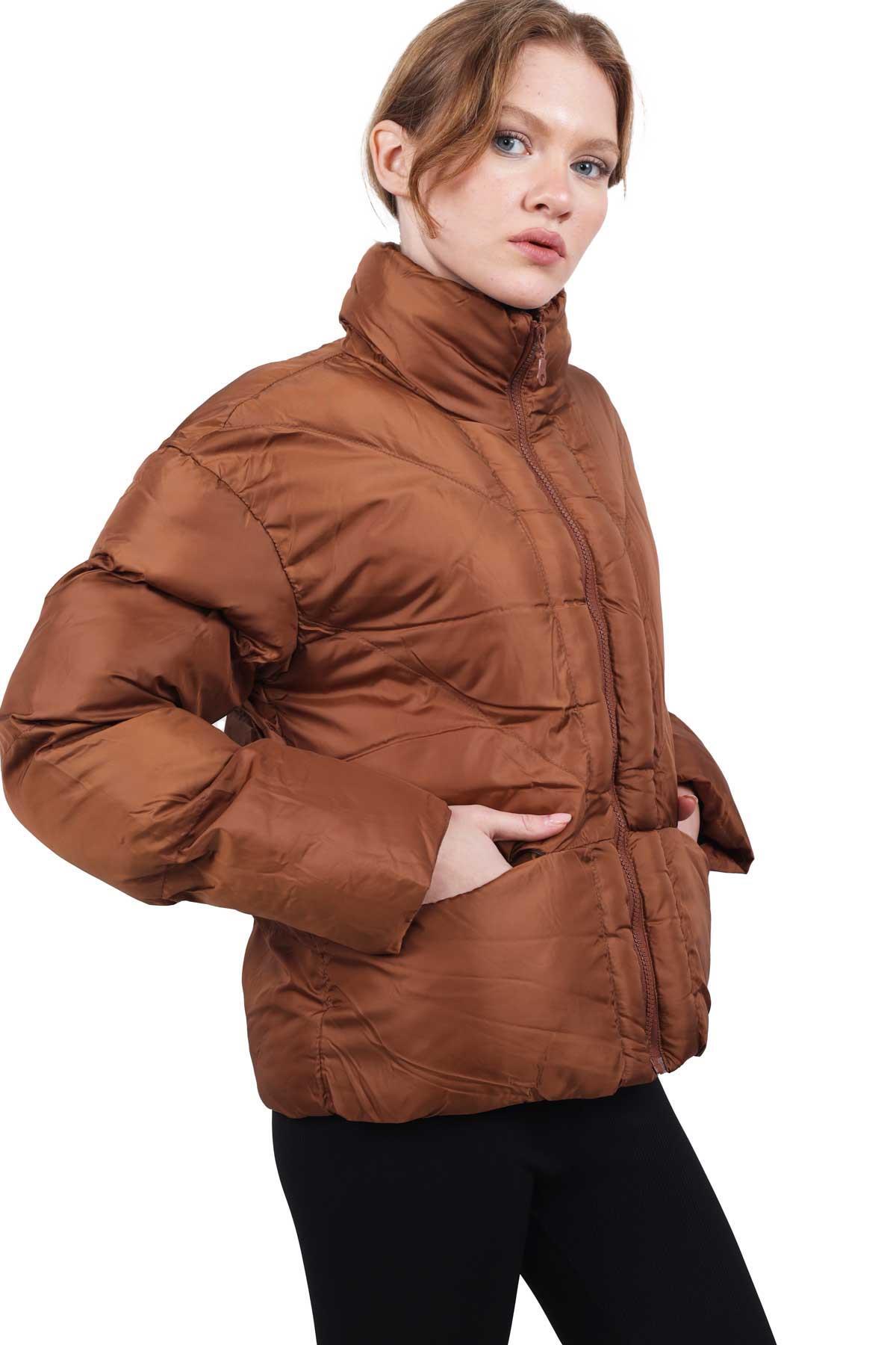 3005 Şişme Mont Kahve - 8