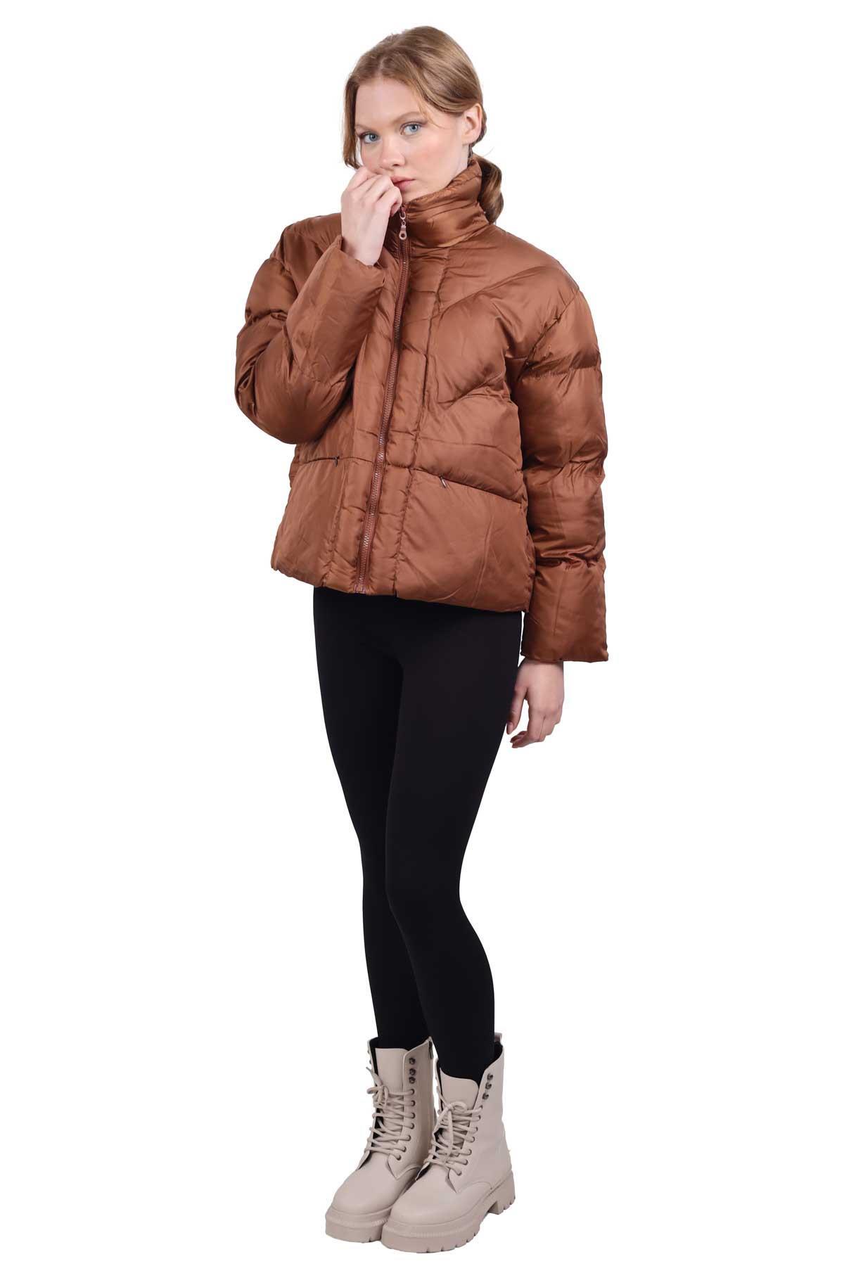 Kahve Şişme Mont 3005 - 4