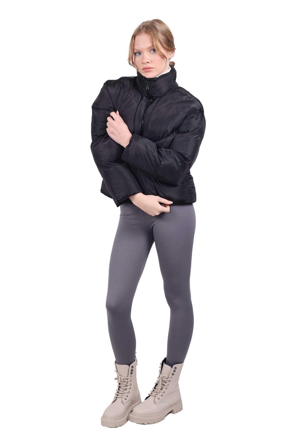 Siyah Şişme Mont 3005 - 4