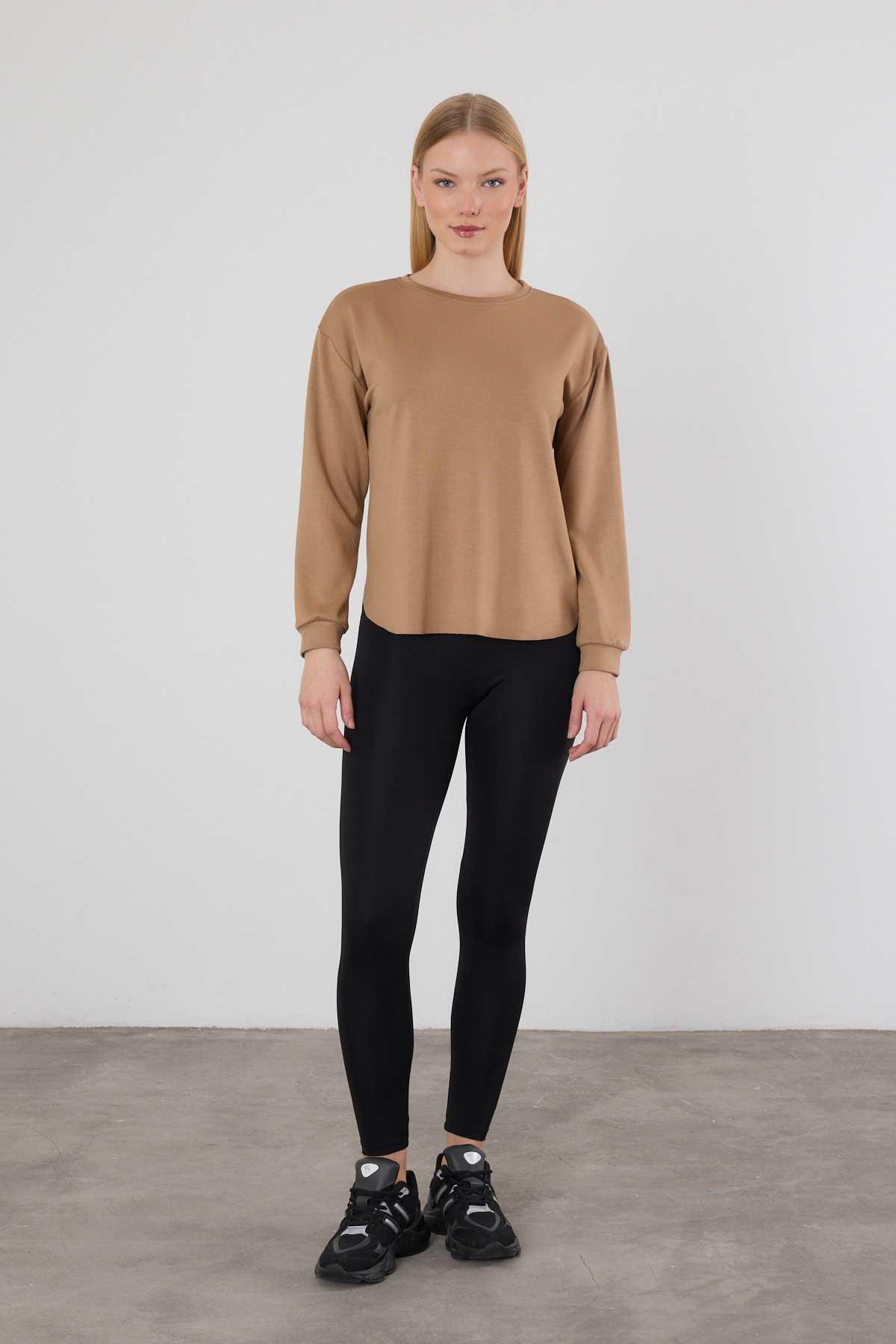 Oval Kesim Oysho Sweat 3007 Camel - RAYS