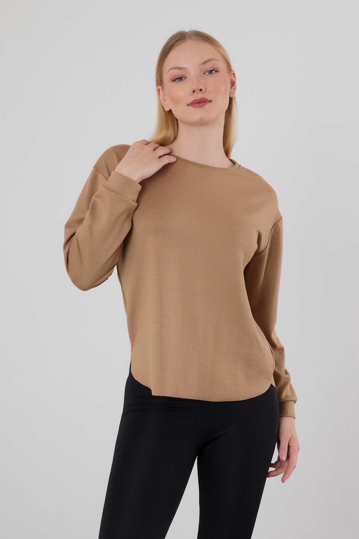 Oval Kesim Oysho Sweat 3007 Camel - 8