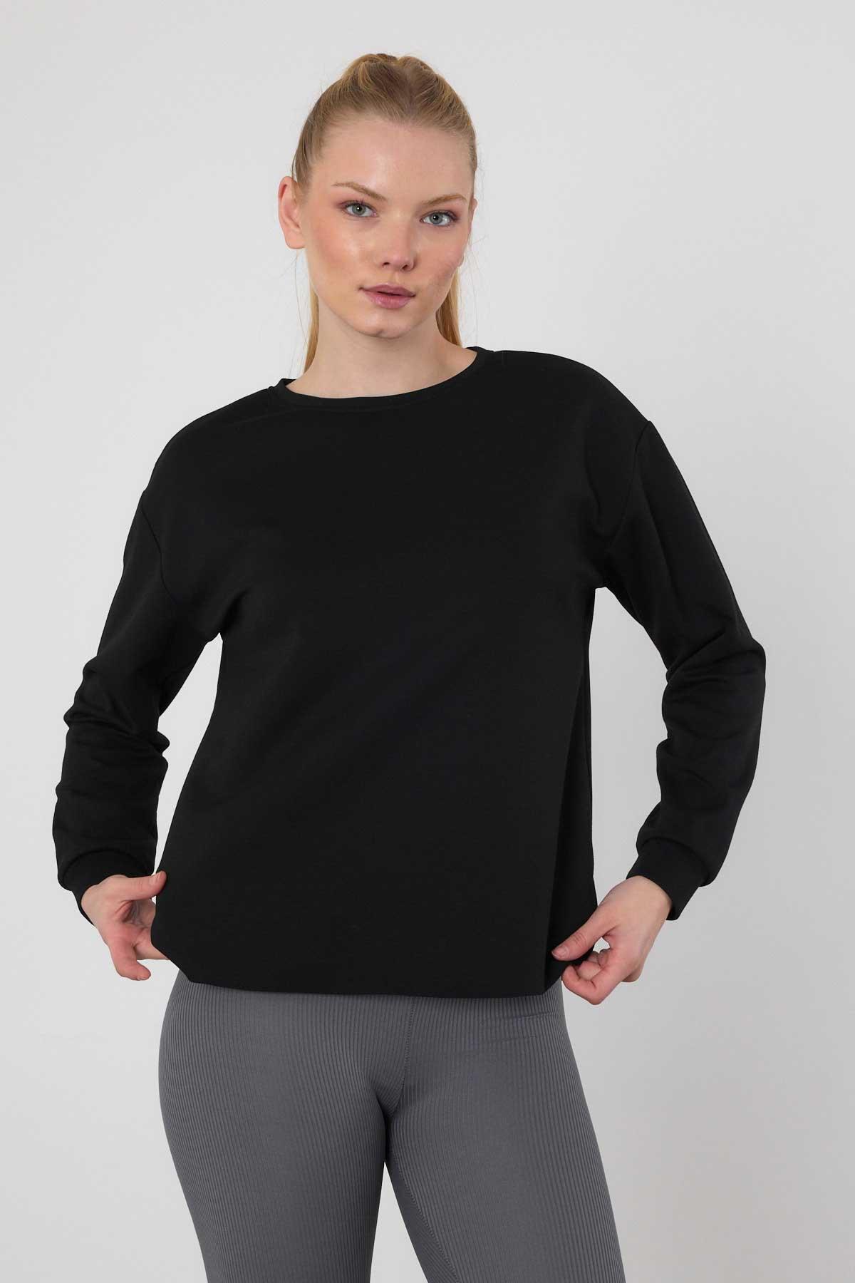 Siyah Oval Kesim Oysho Sweat 3007 