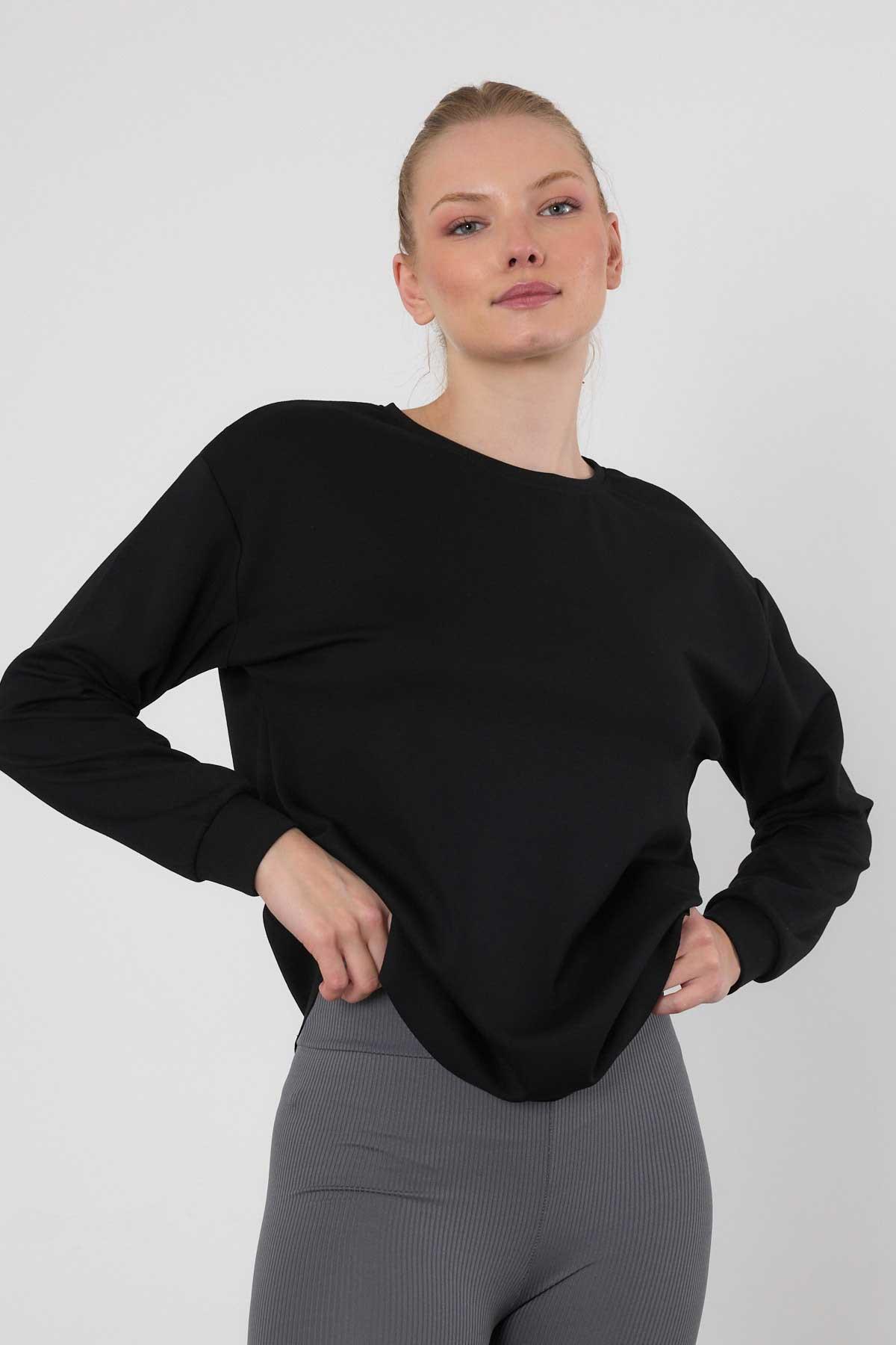 Siyah Oval Kesim Oysho Sweat 3007 - 7