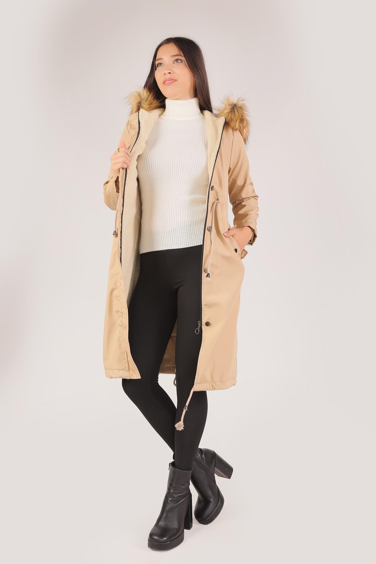 30075 İçi Kürklü Mont Taş - 2