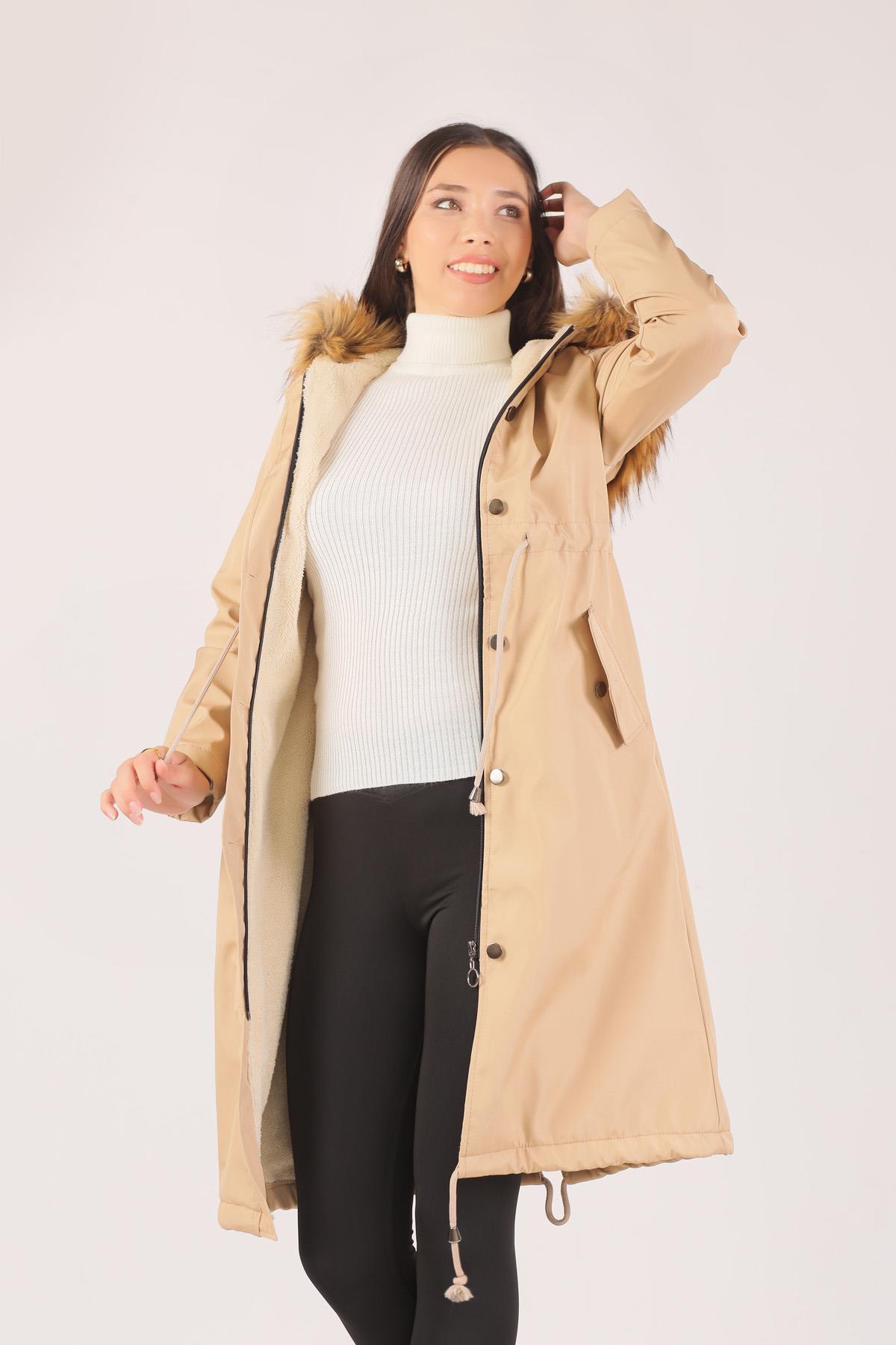 30075 İçi Kürklü Mont Taş - 3