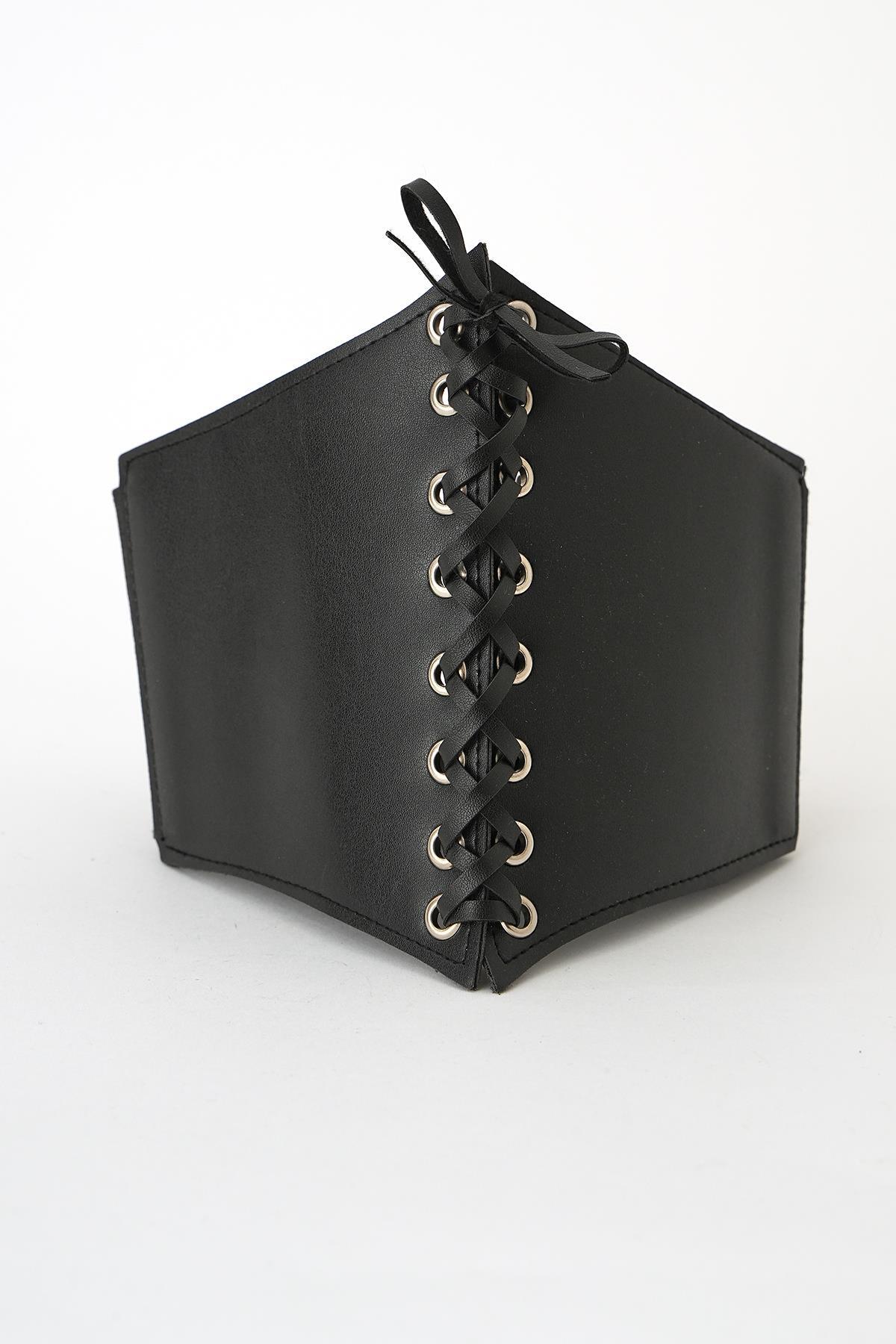 Siyah Bağcıklı Korse Kemer 301 - 1