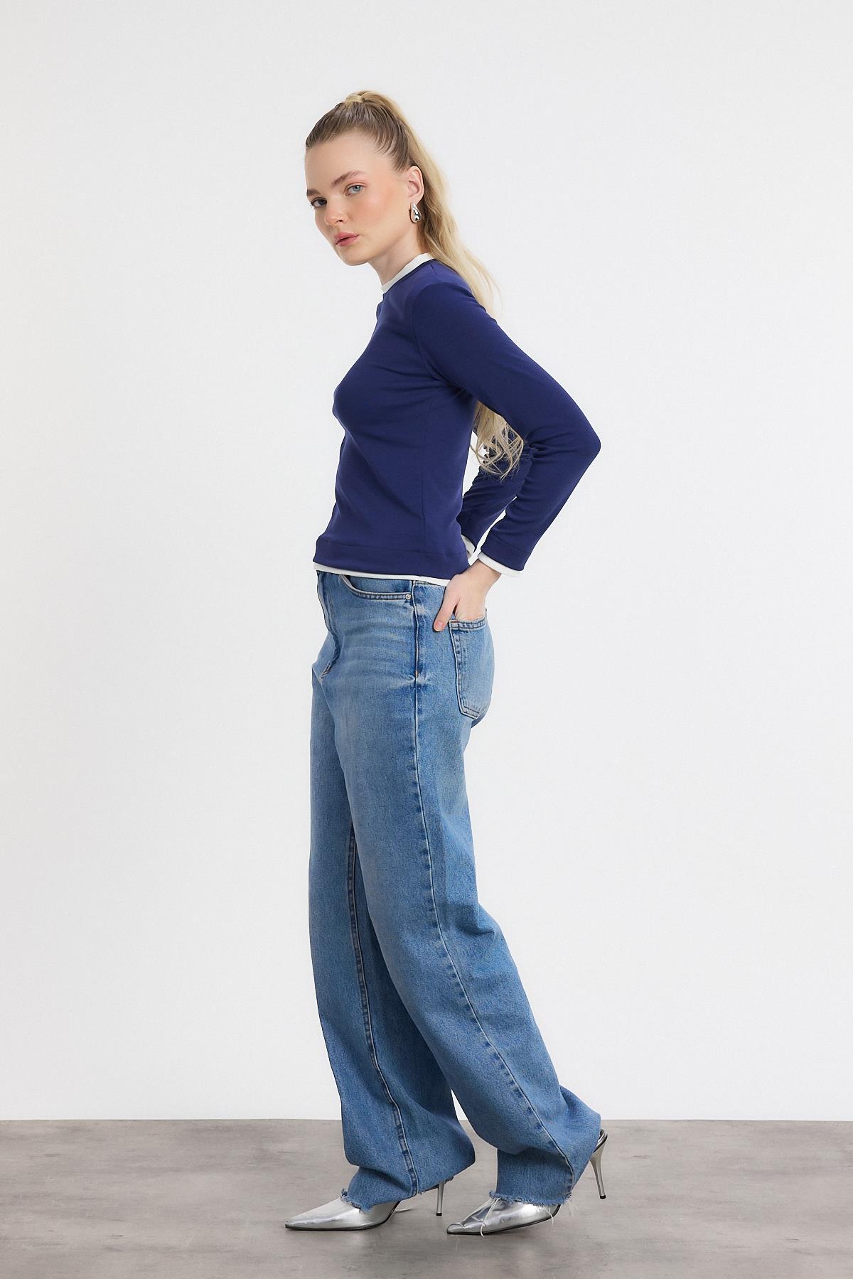 Laci Ribana Detay Uzun Kollu Bluz 3011 - 7