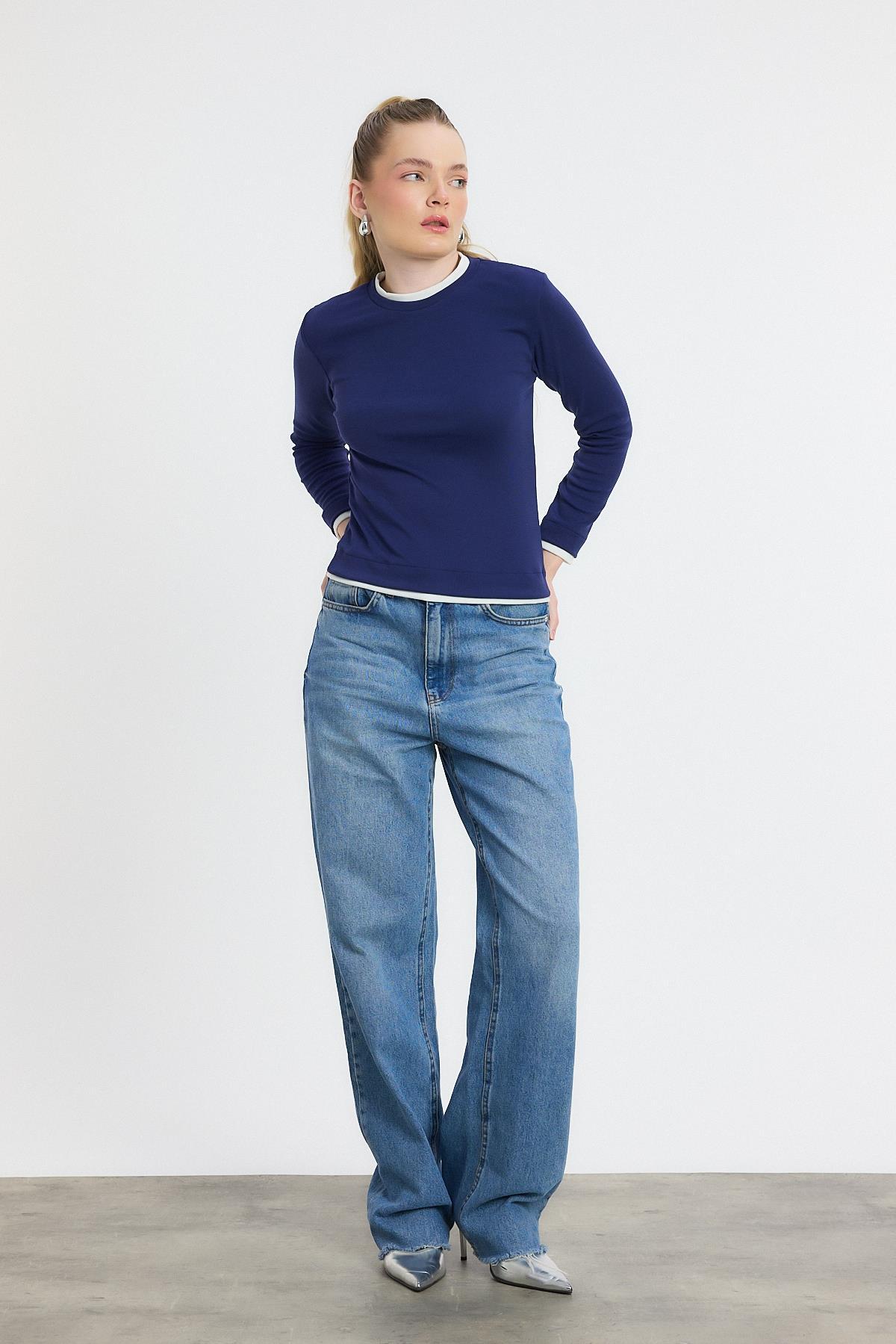 Laci Ribana Detay Uzun Kollu Bluz 3011 - 8