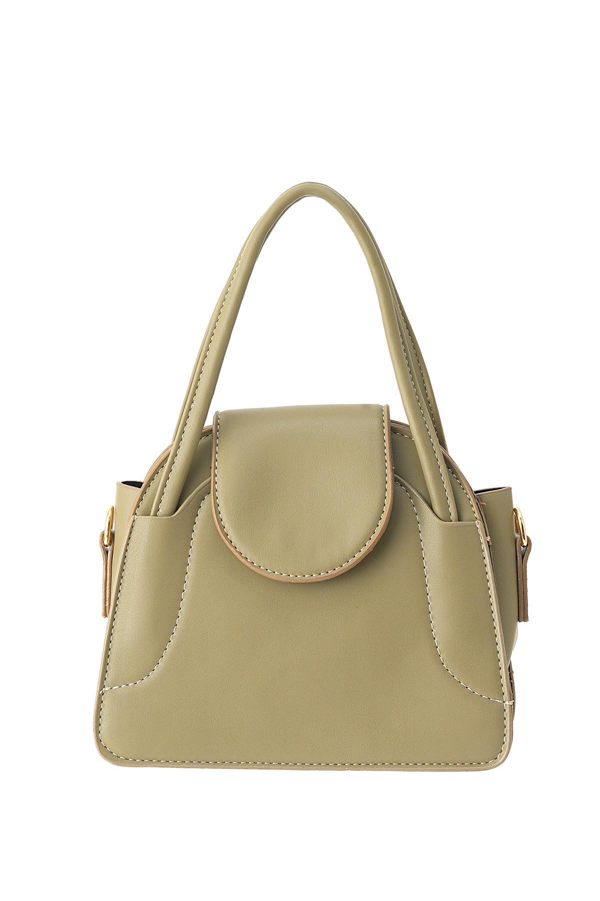 Haki Mini Kapak Detay El Çantası 3014 