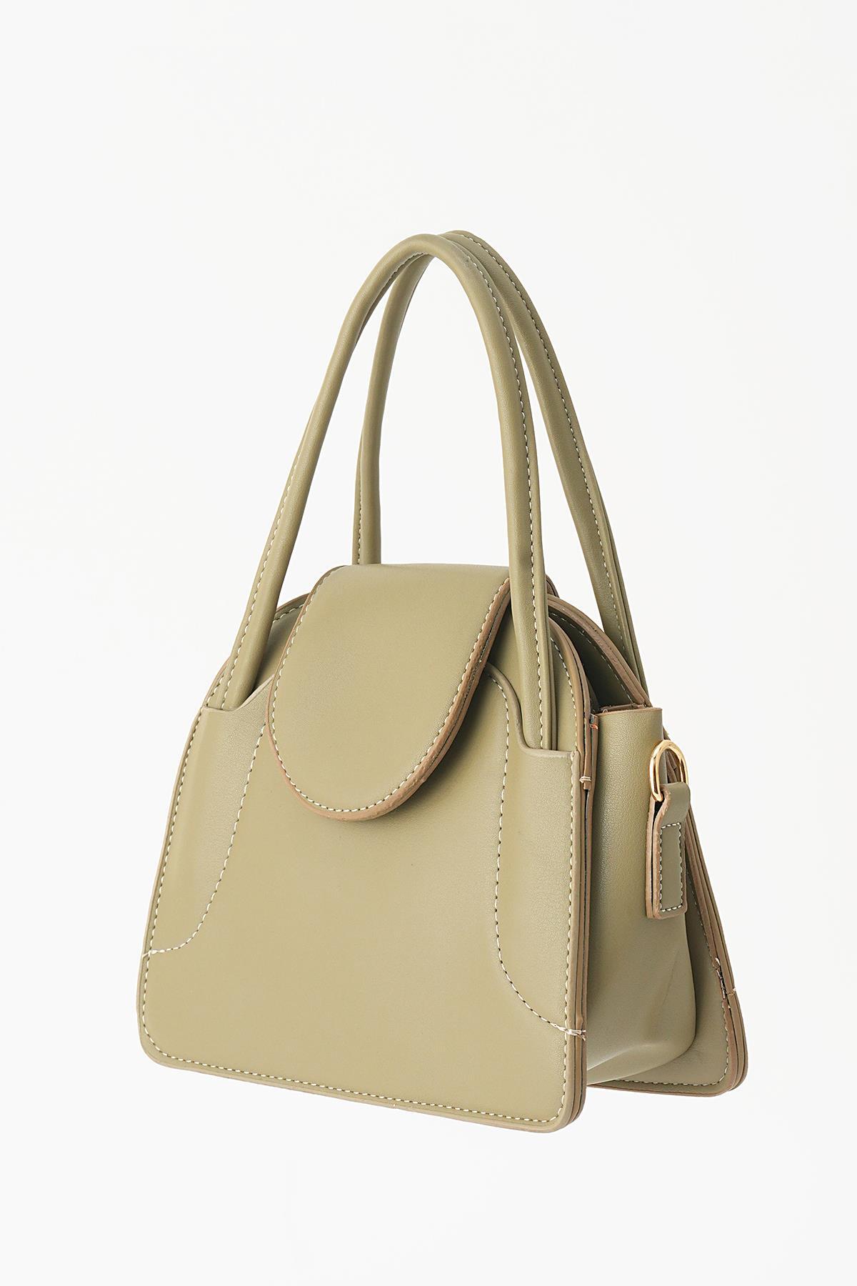 Haki Mini Kapak Detay El Çantası 3014 - 4