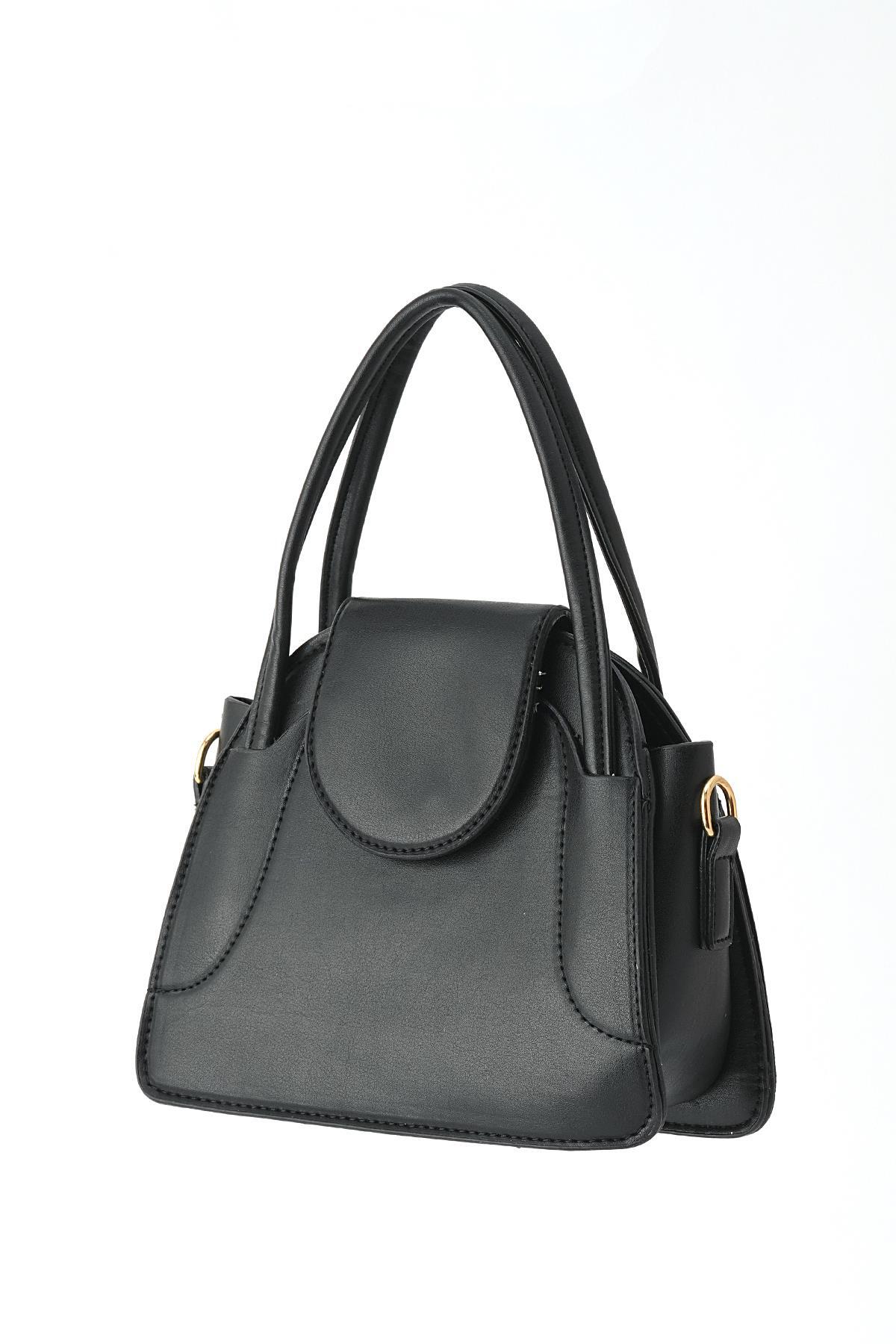 3014 Mini Kapak Detay El Çantası Siyah - RAYS