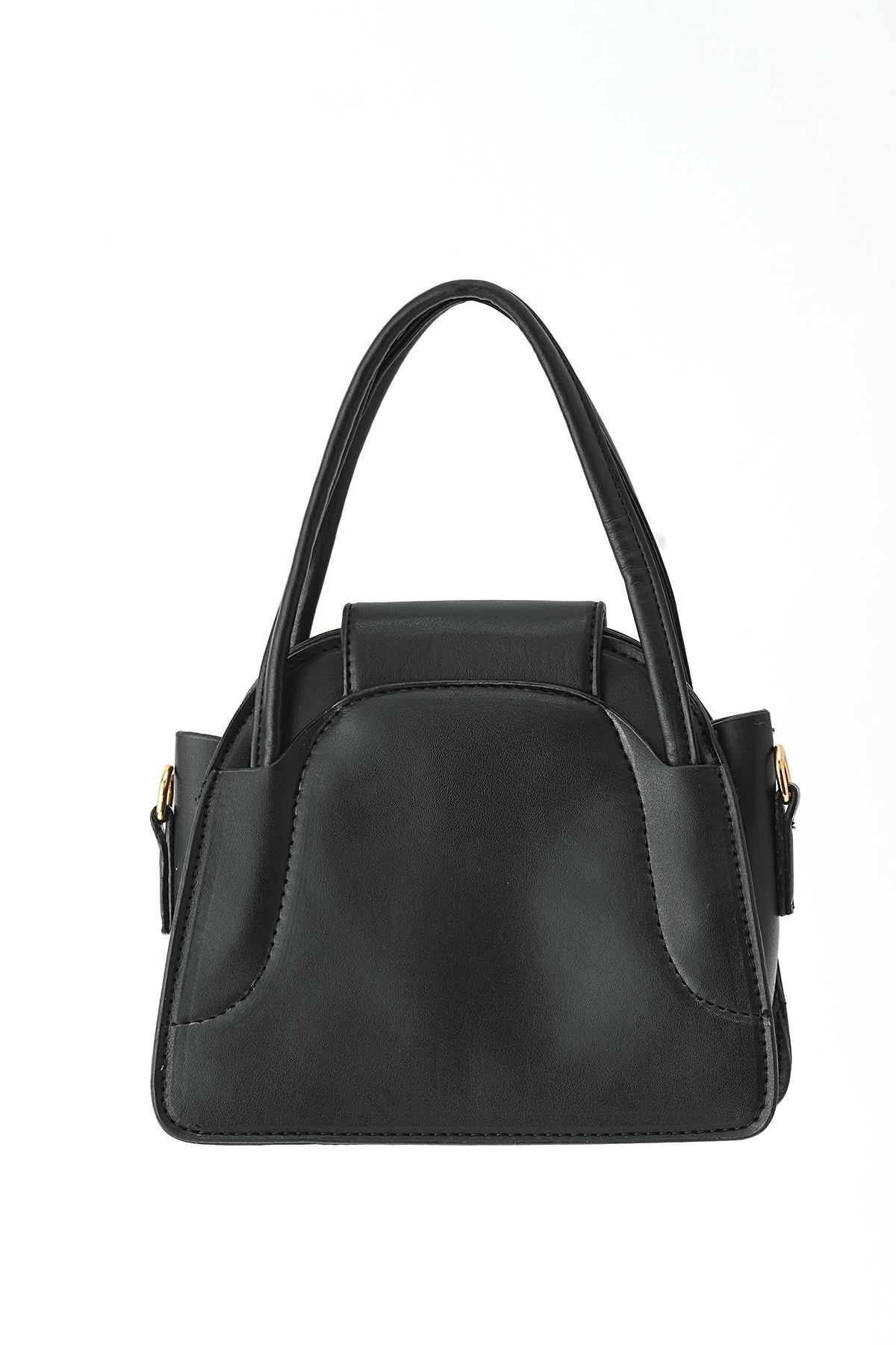 3014 Mini Kapak Detay El Çantası Siyah - RAYS (1)