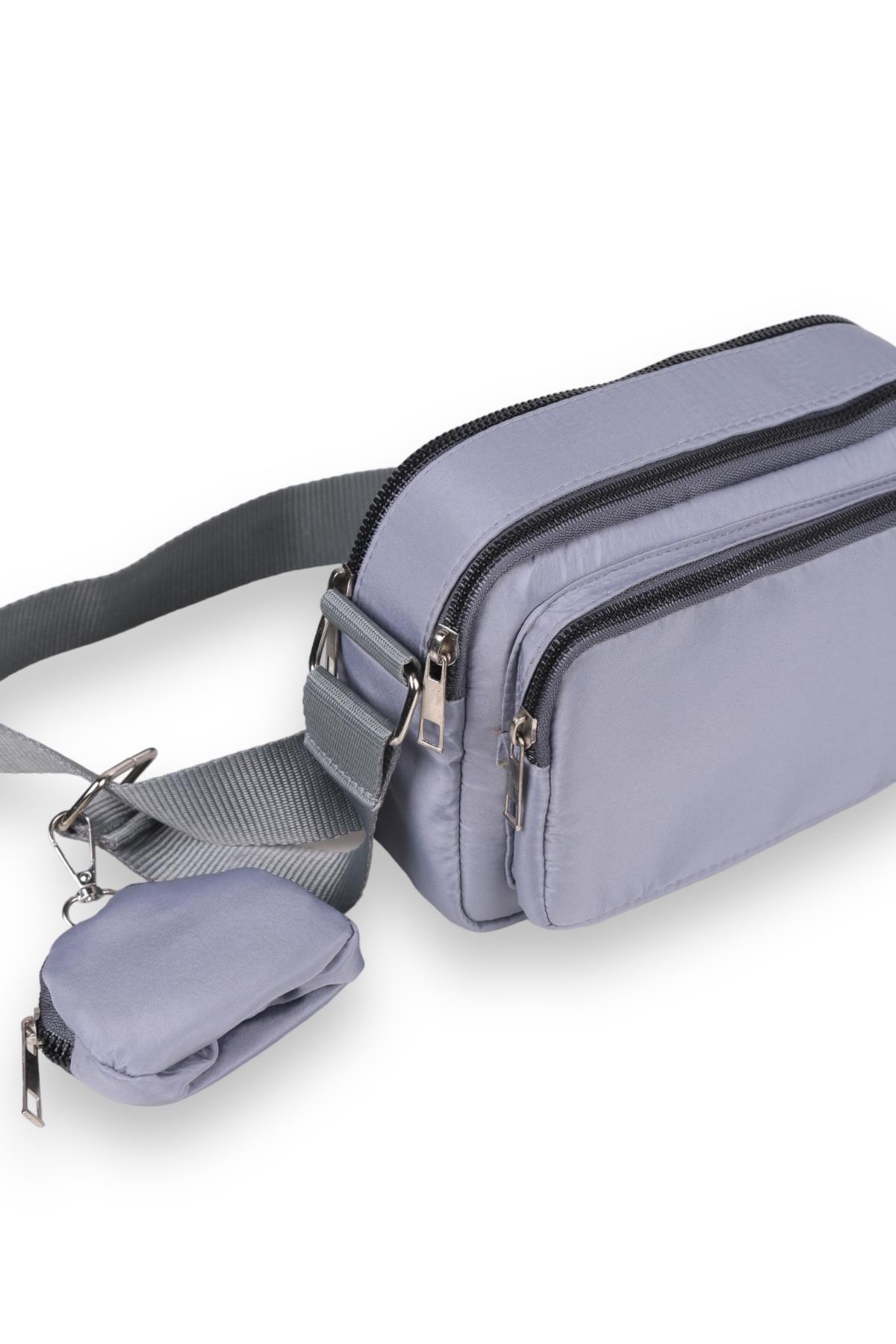 3019 Cüzdanlı Bondıt Çanta Gri - 3