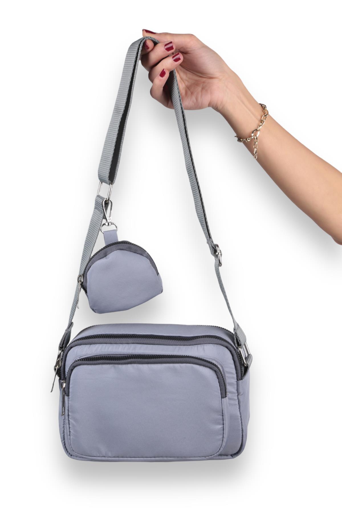 Gri Cüzdanlı Bondıt Çanta 3019 - 2