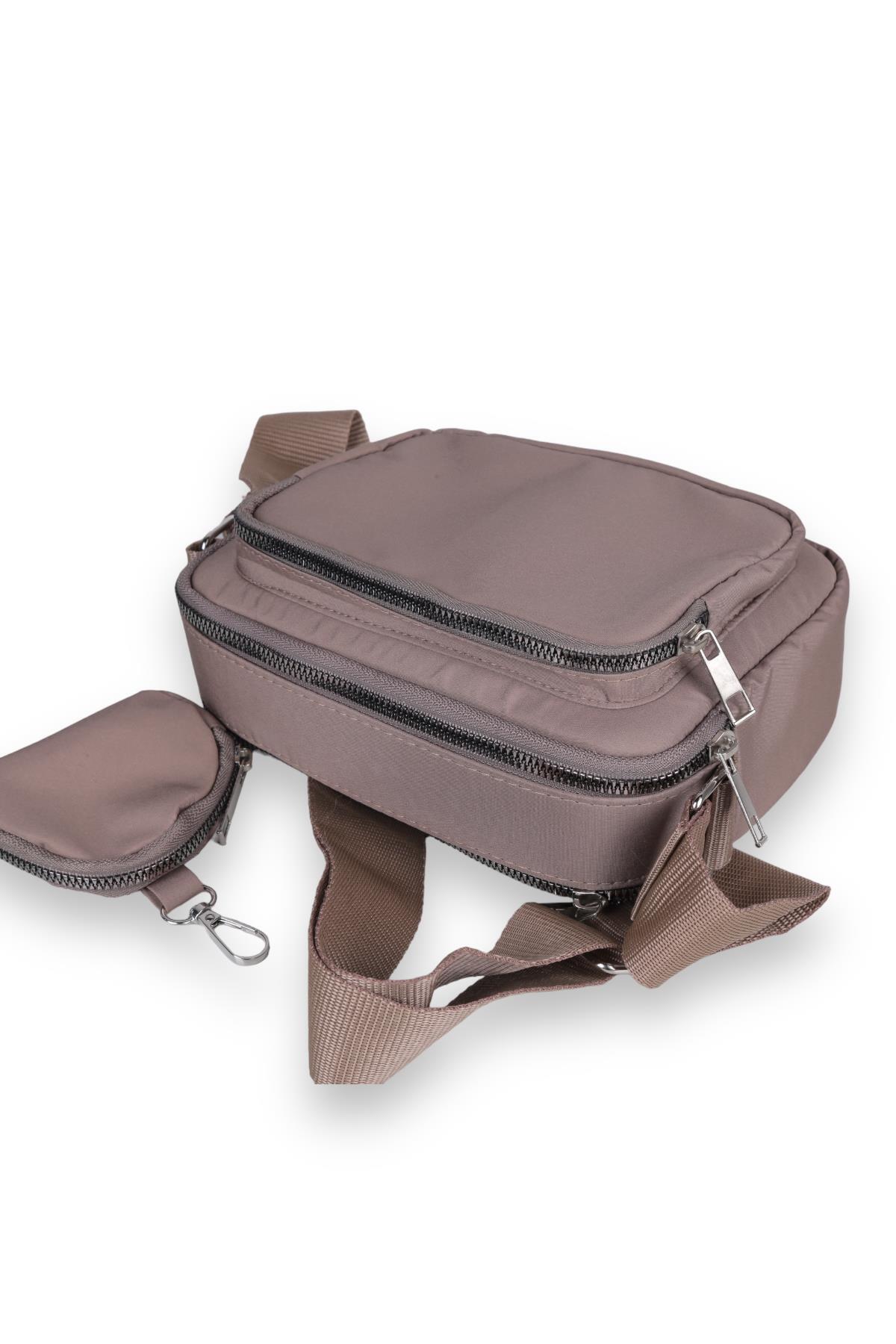 3019 Cüzdanlı Bondıt Çanta Vizon - 5