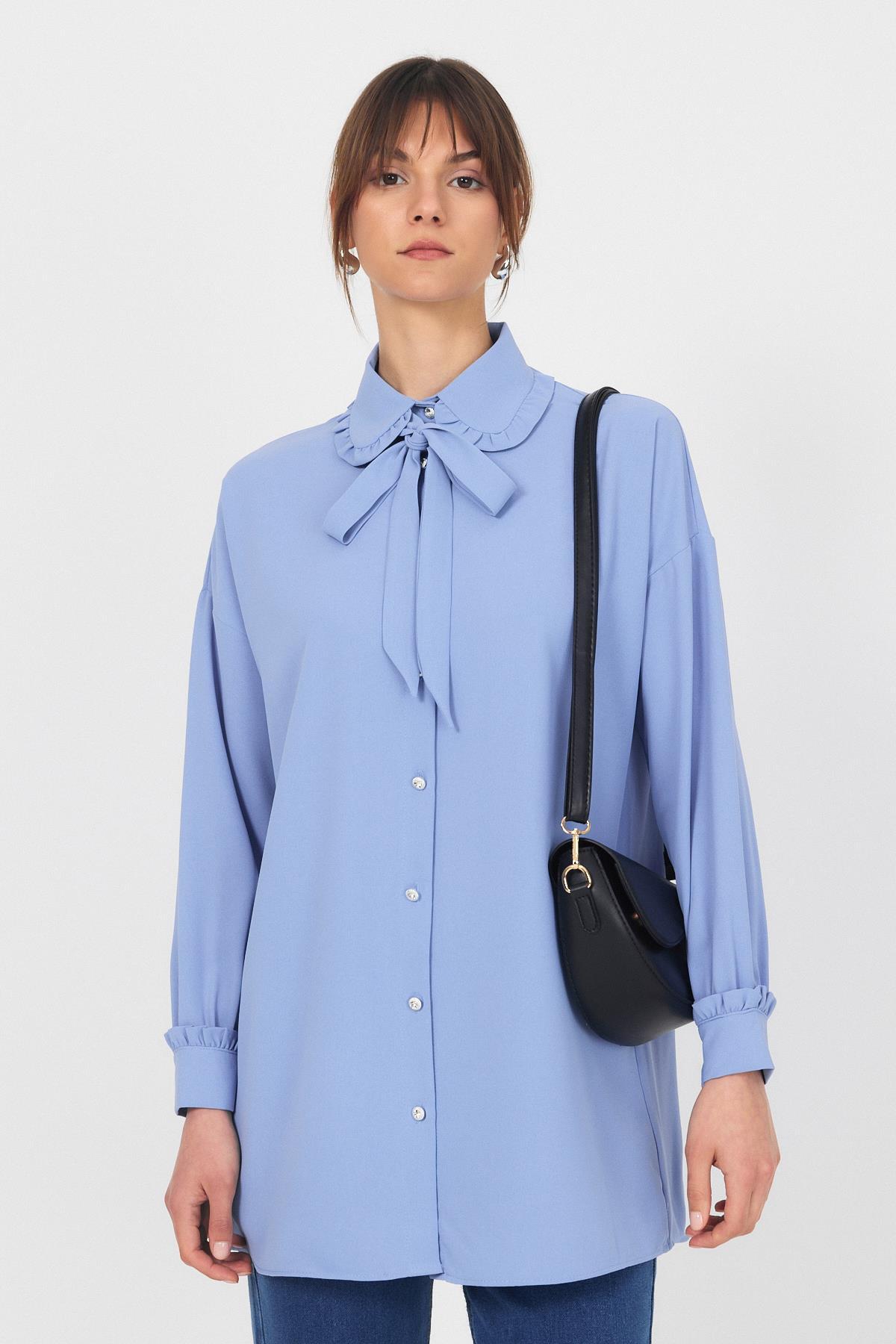 Siyah Kapak Detay Omuz Çantası 3024 - 7