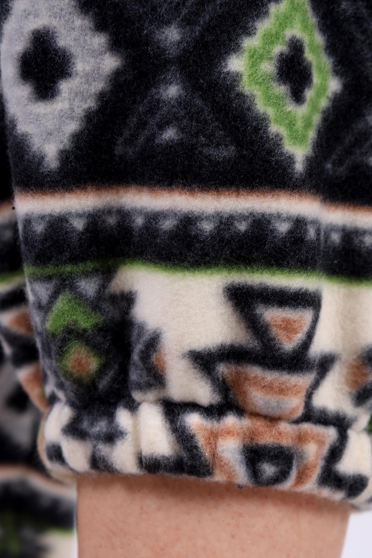 Siyah Desenli Pijama 3026A - 8