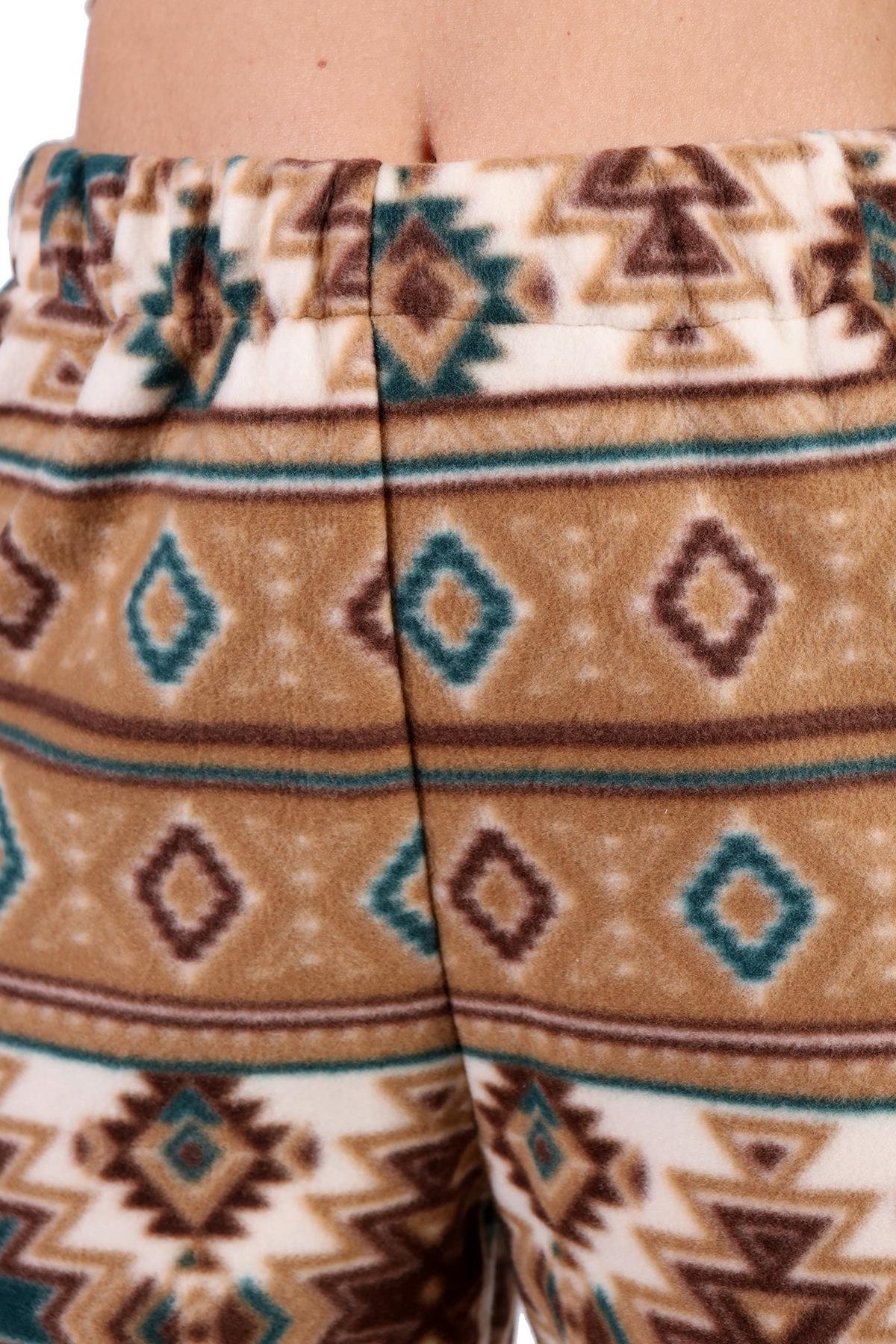 3026A Desenli Pijama Vizon - 4