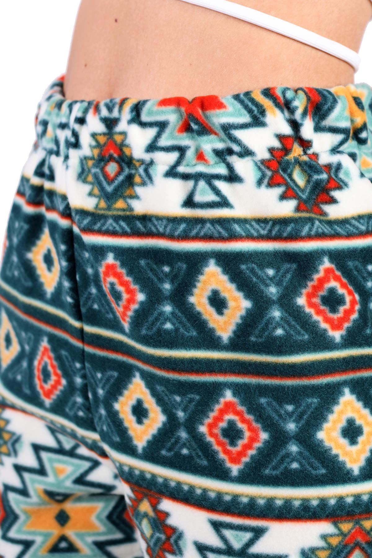 3026A Desenli Pijama Zümrüt - 4