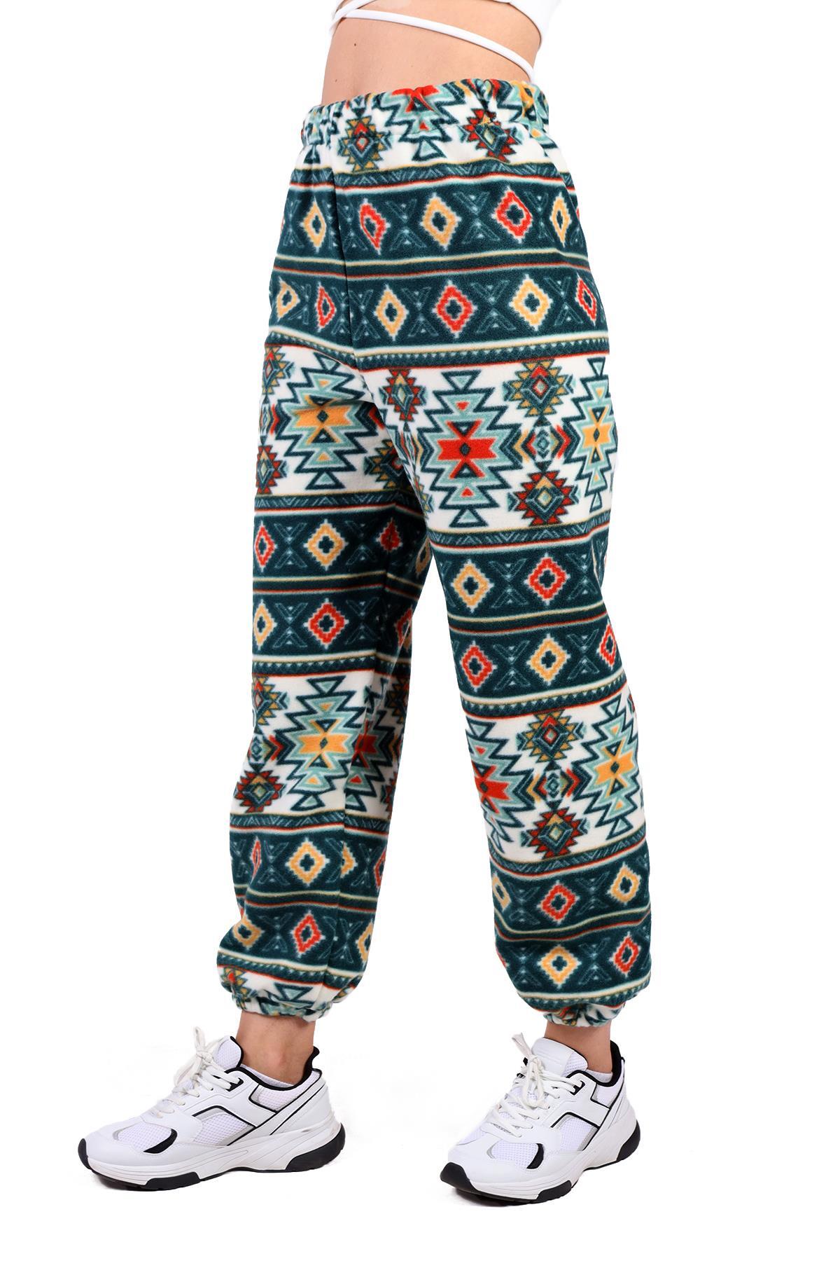 3026A Desenli Pijama Zümrüt - 3