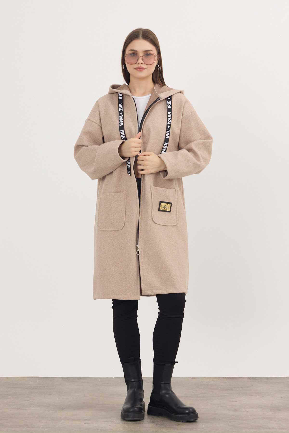 Koyu Taş Astarsız Kaşe Hırka 3049A - 1