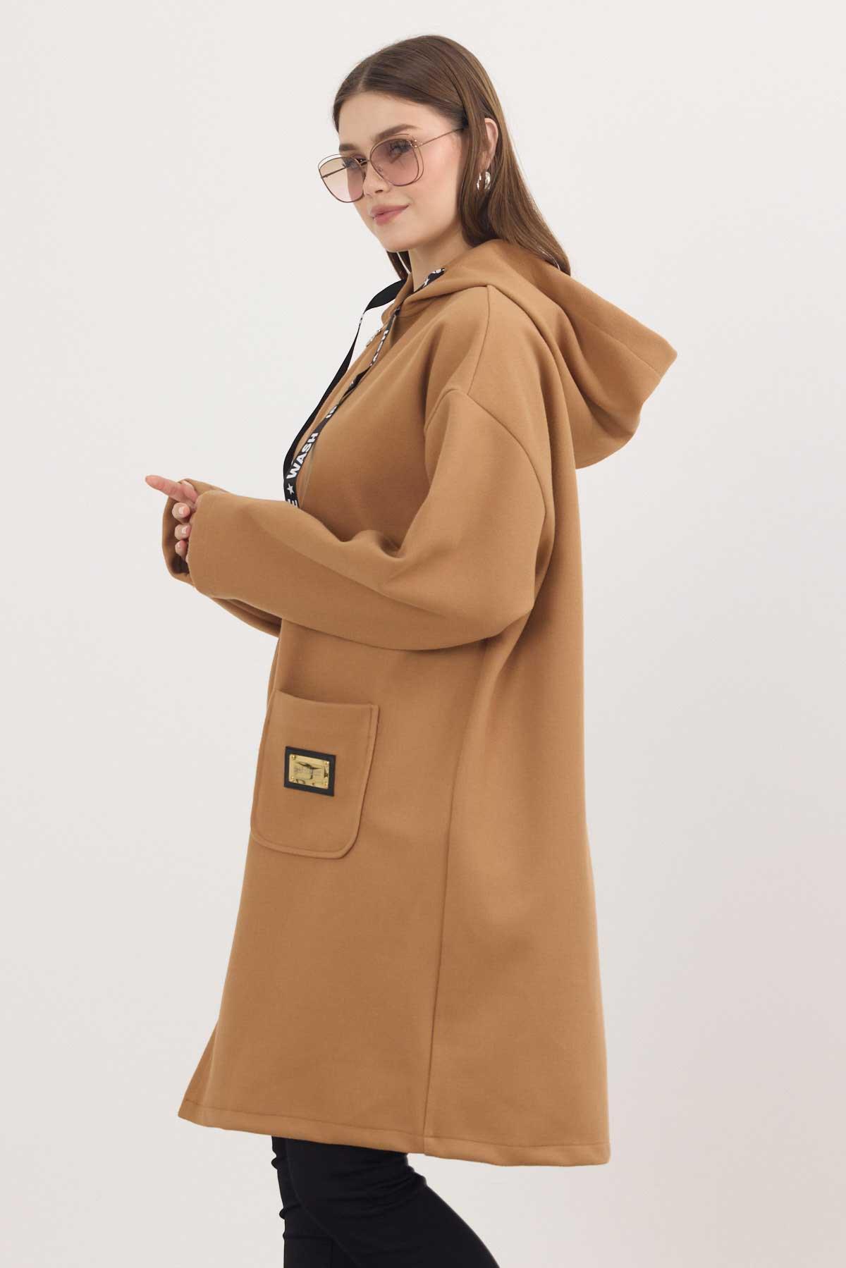 Taba Astarsız Kaşe Hırka 3049A - 7