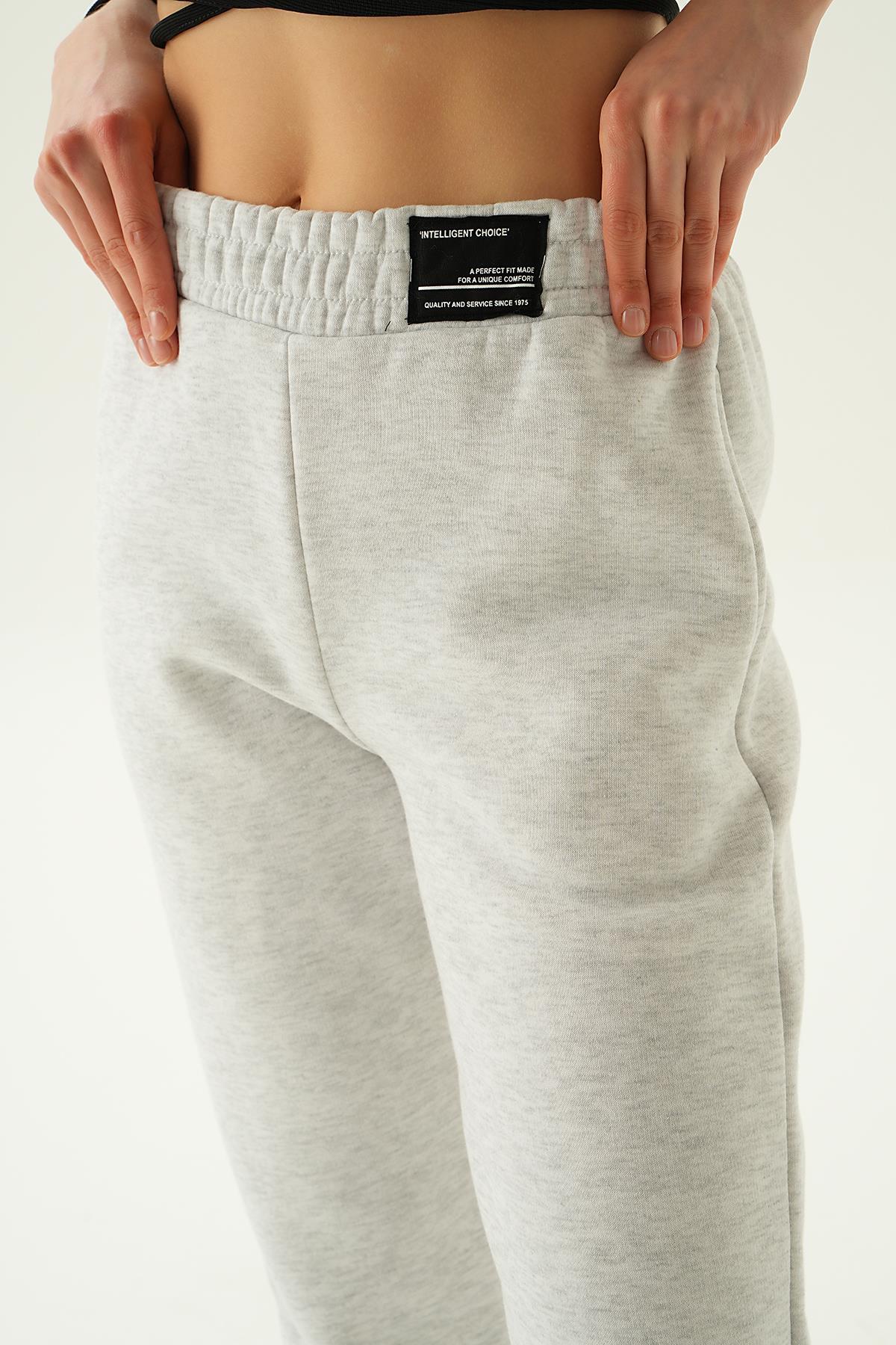 3055 Bel Arma Cepli Eşofman Gri - 5