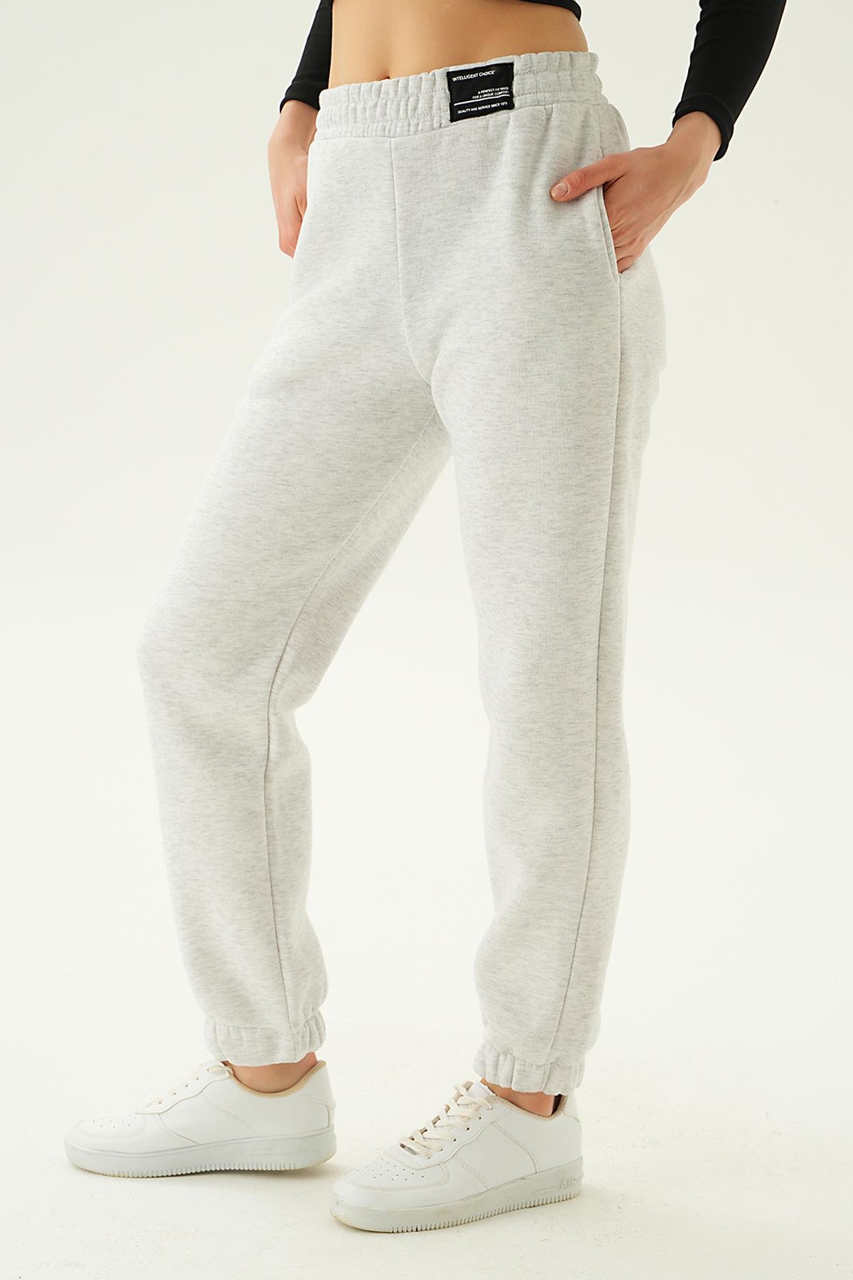 3055 Bel Arma Cepli Eşofman Gri - 4