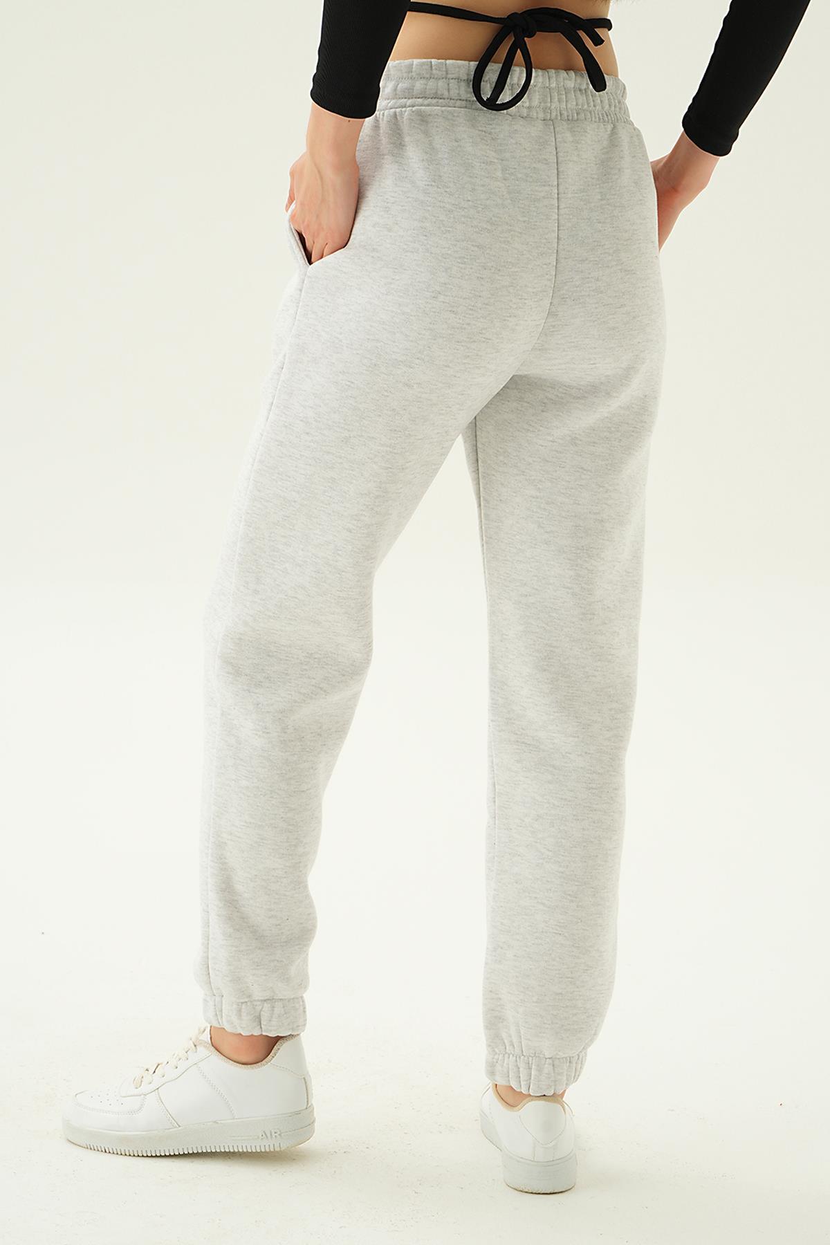 3055 Bel Arma Cepli Eşofman Gri 