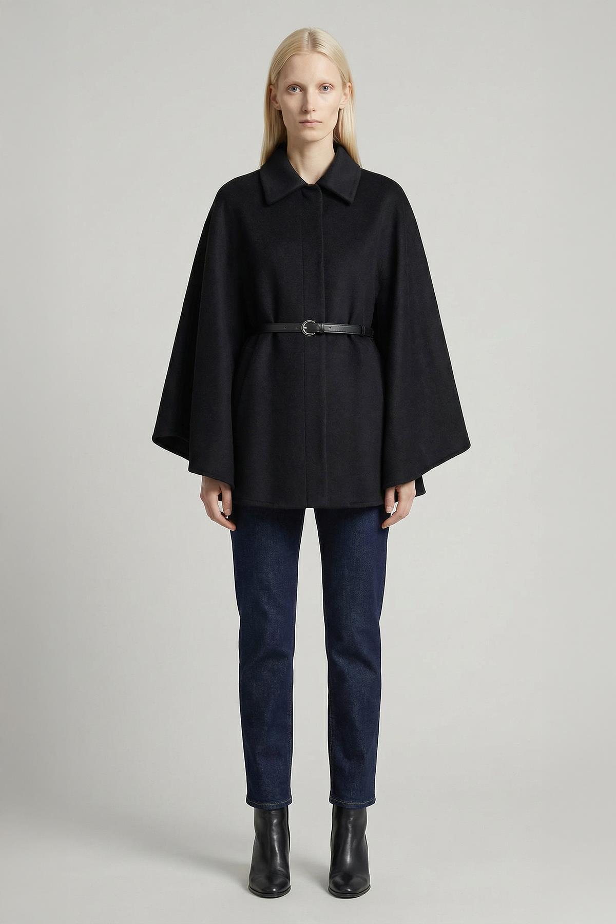 3067 Kemer Detay Panço Siyah - 1