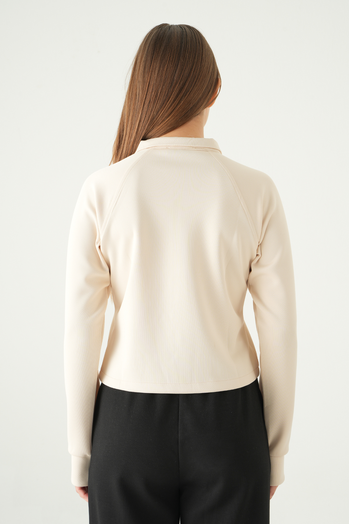 Taş Ön Fermuarlı Kısa Hırka 3074A - 5