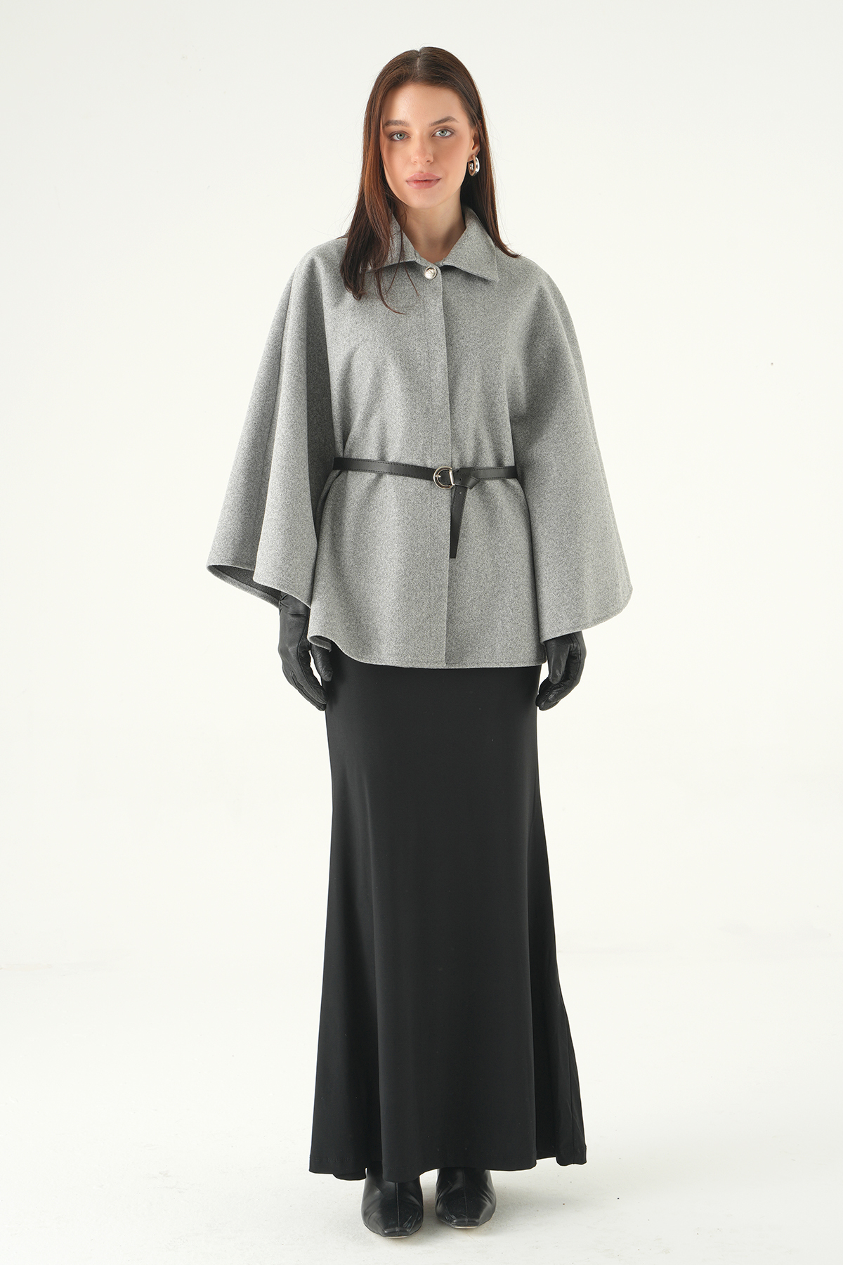 3079 Kemer Detay Panço Gri - 3