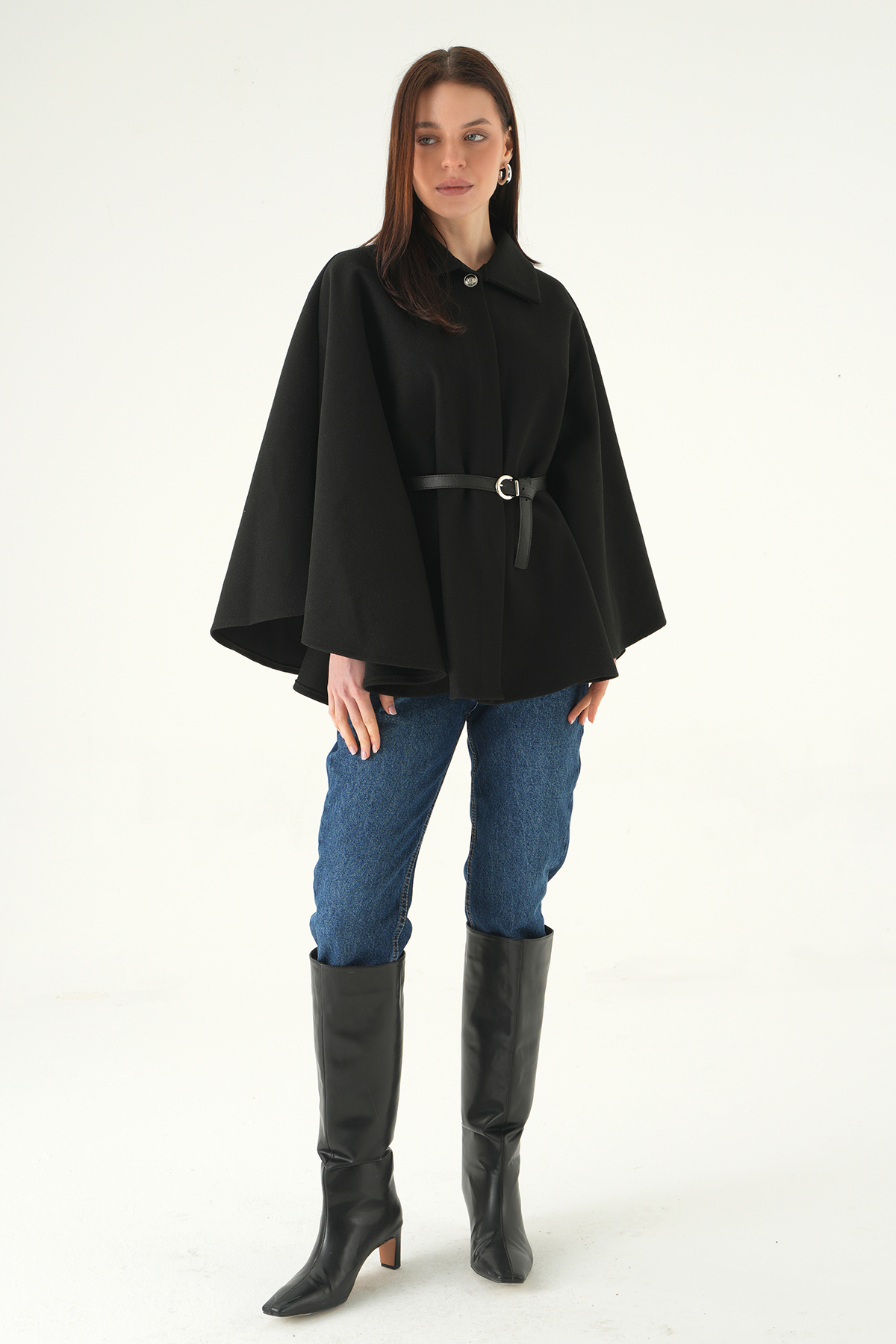 Siyah Kemer Detay Panço 3079 - 3