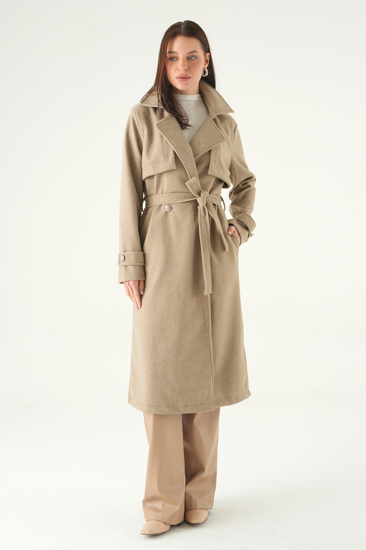 3095A Parça Detay Cepli Kaban Bej - RAYS