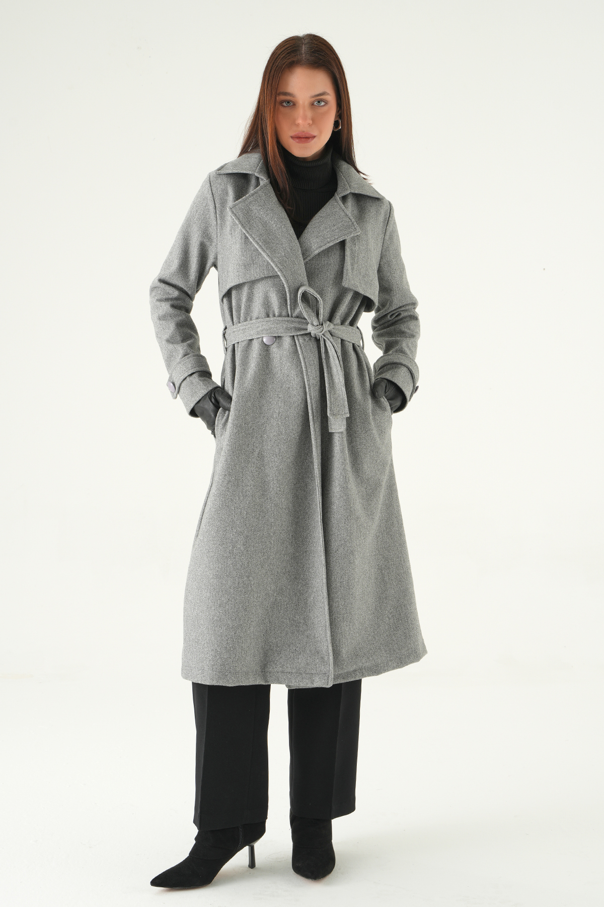 3095A Parça Detay Cepli Kaban Gri 