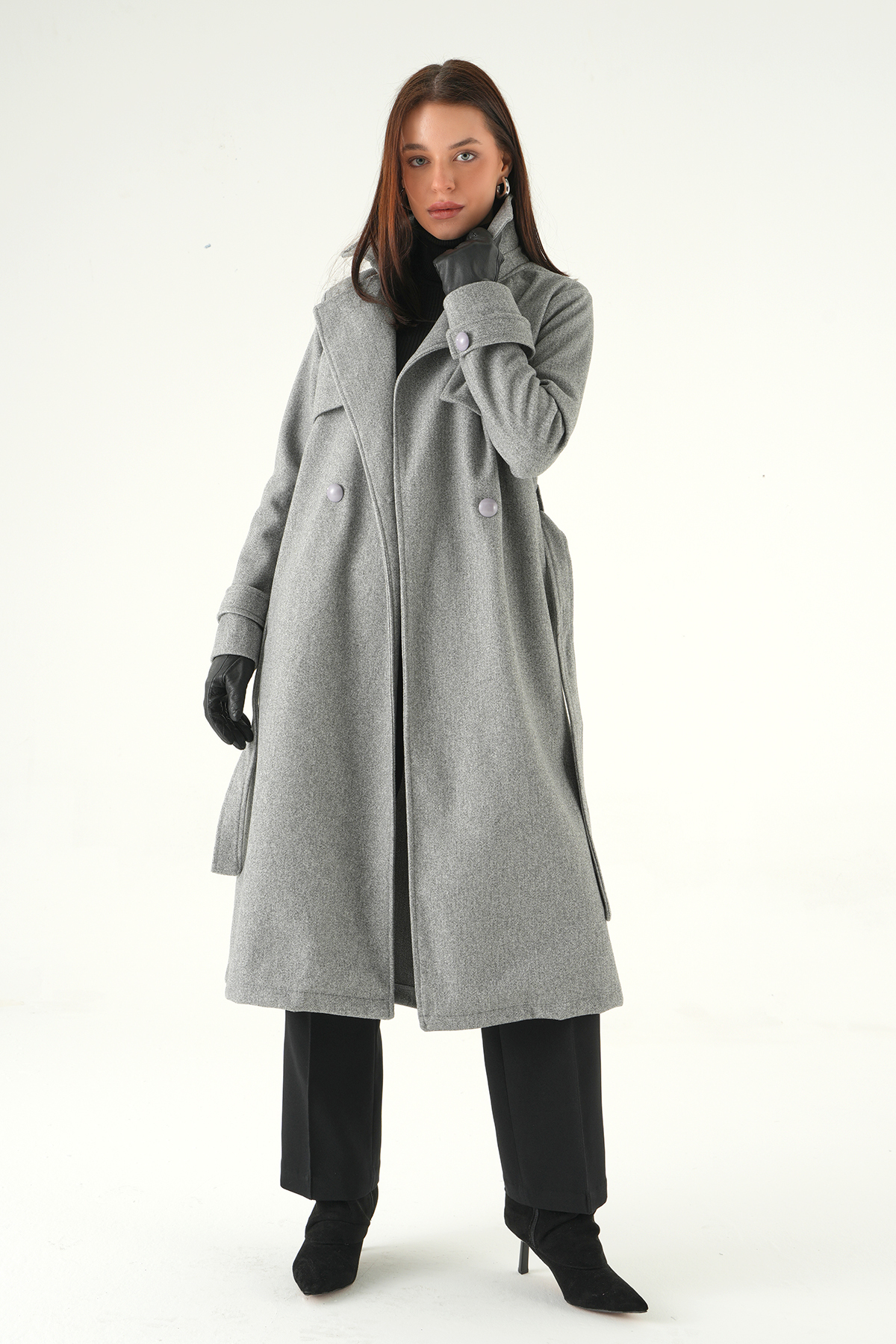 3095A Parça Detay Cepli Kaban Gri - 2