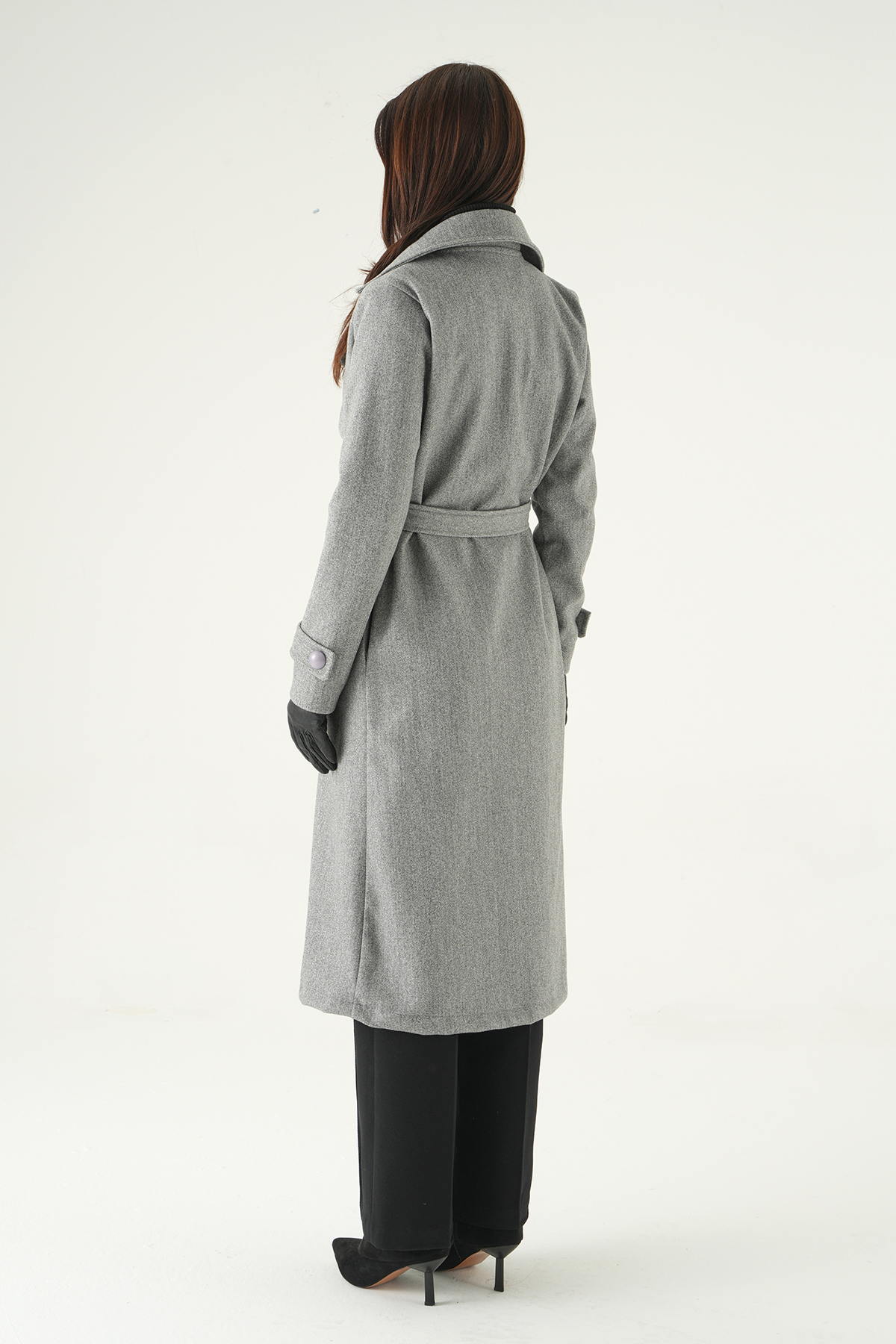 Gri Parça Detay Cepli Kaban 3095A - 5