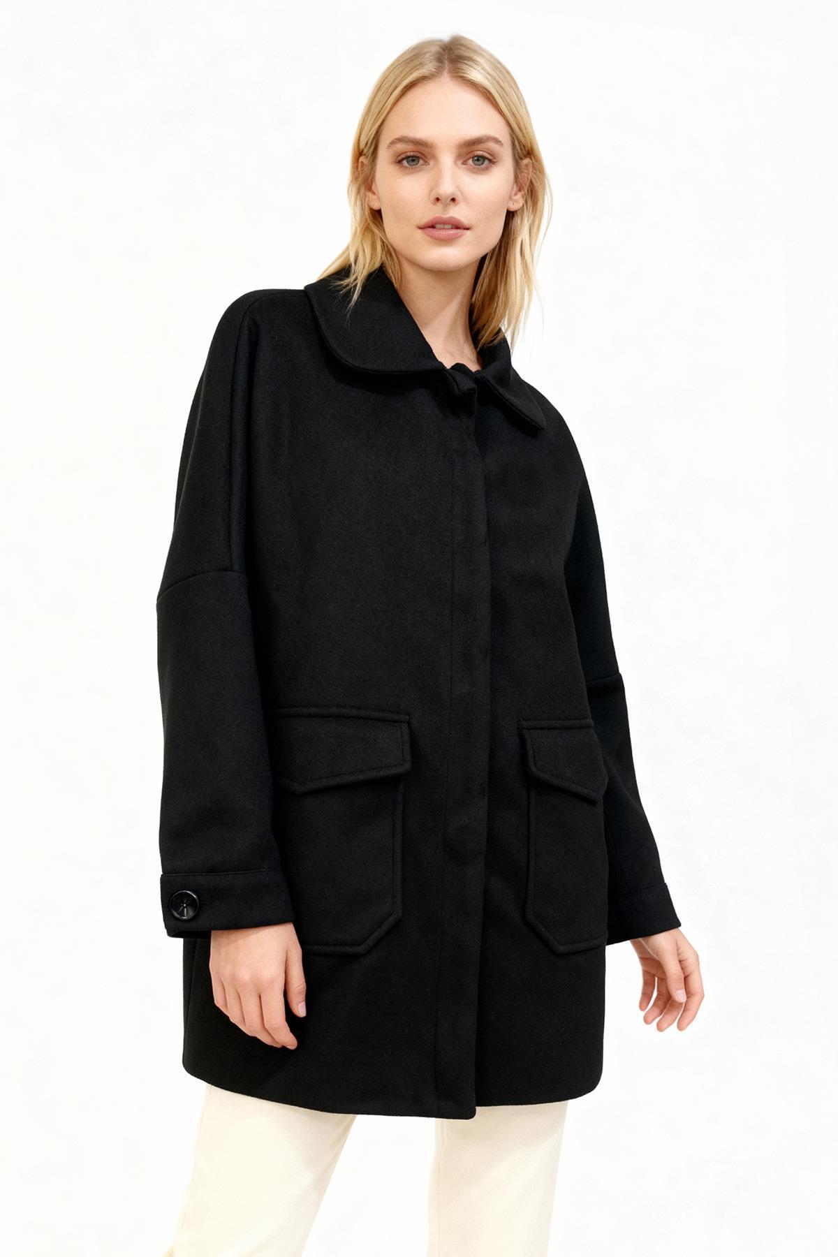 3102A Büyük Cepli Kaban Siyah - 1