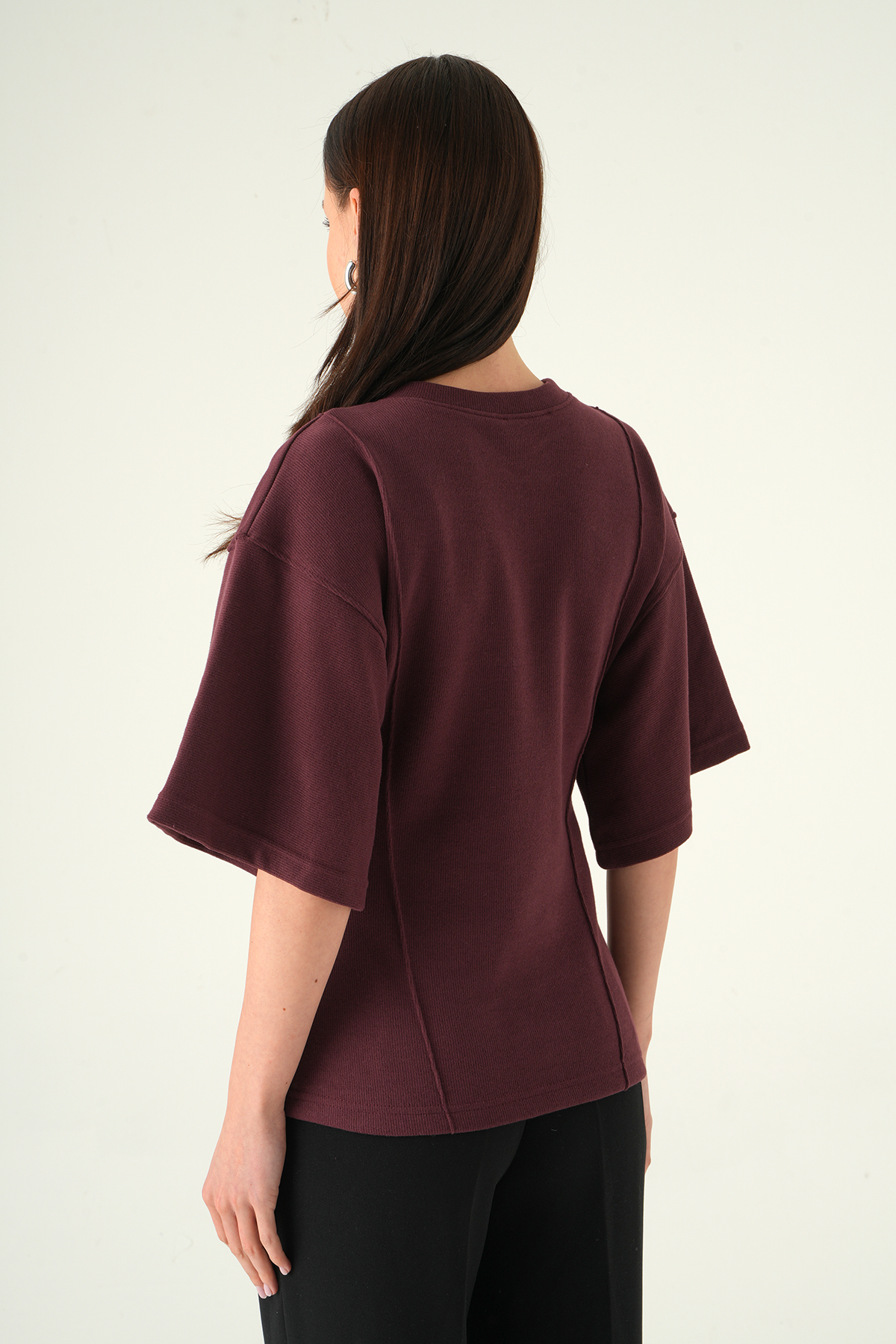 Mürdüm Ön Çima Detay Bluz 3104A - 5